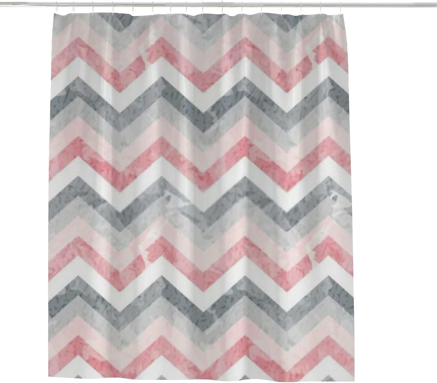 Hapuxt Zigzag Waterproof Bath Curtains