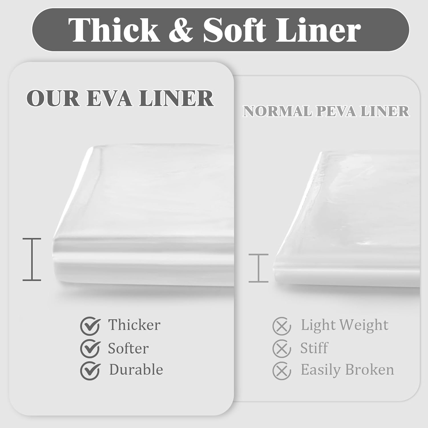 3-in-1 Shower Curtain Set for Bathroom