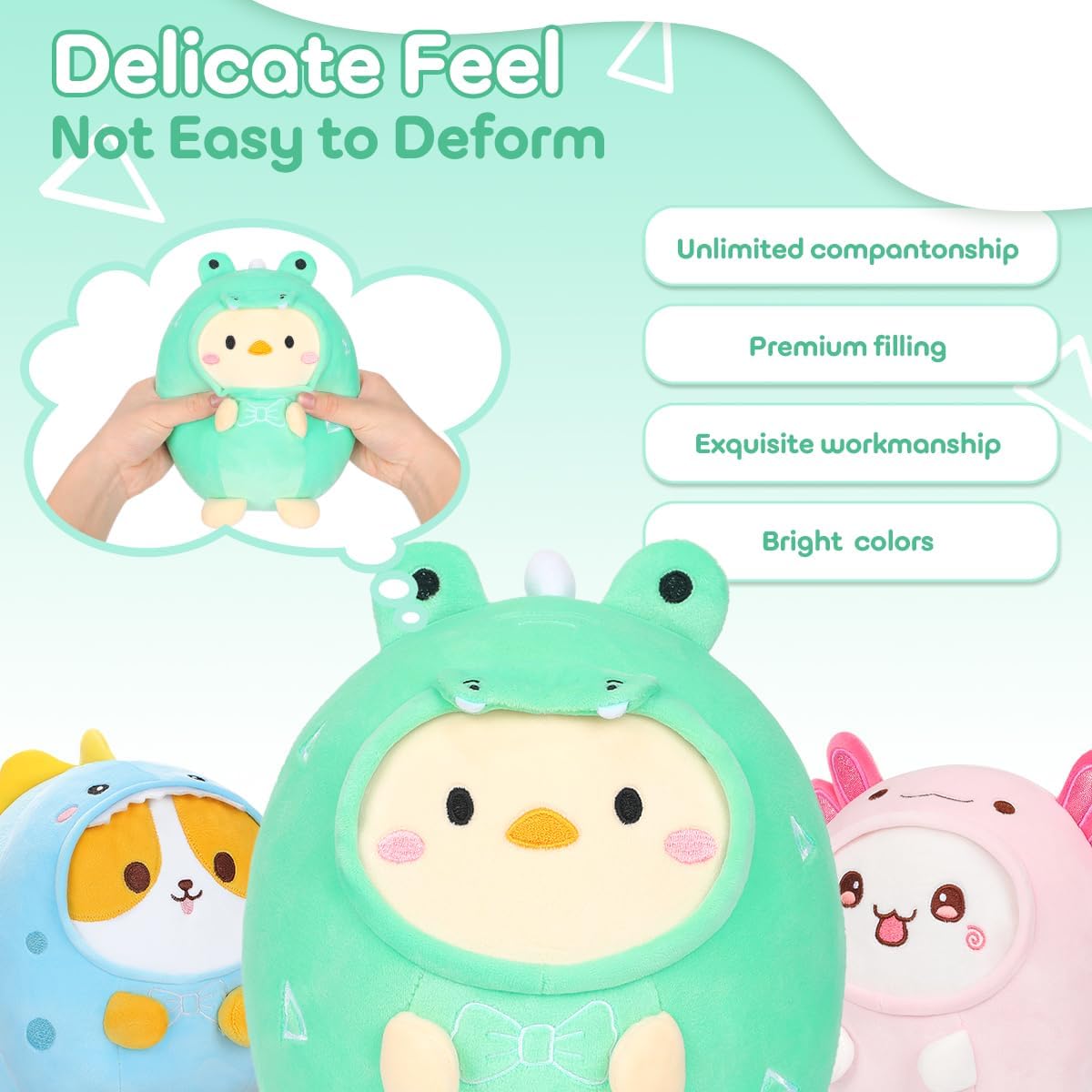 Cute Plush Crocodile Chicken Pillow Stuffed Animal