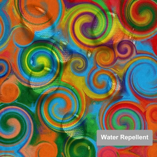 Rainbow shower curtain 72x72 inches 12 hooks perfect bathmat