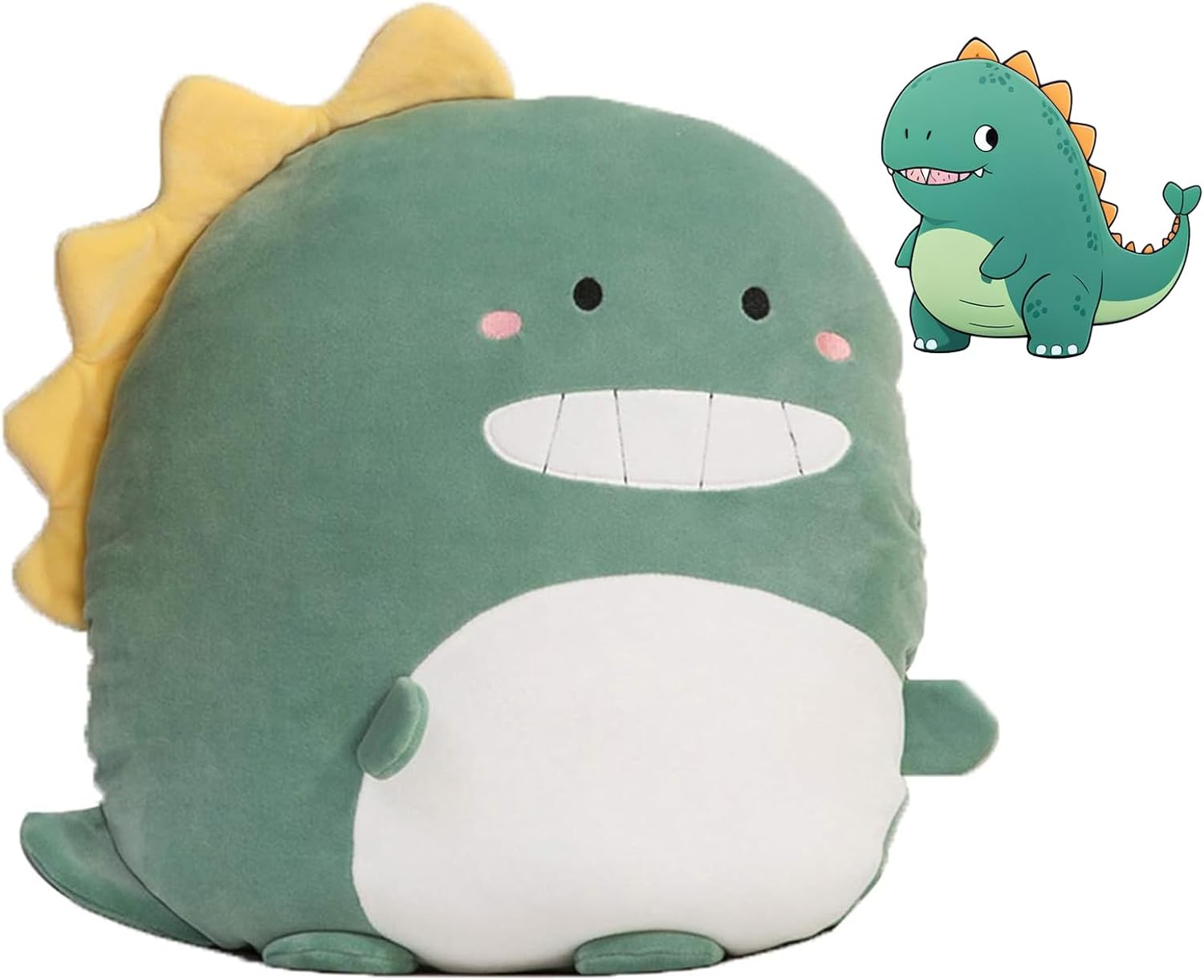 CASAGOOD Soft Dinosaur Plush Pillow 165 Inch