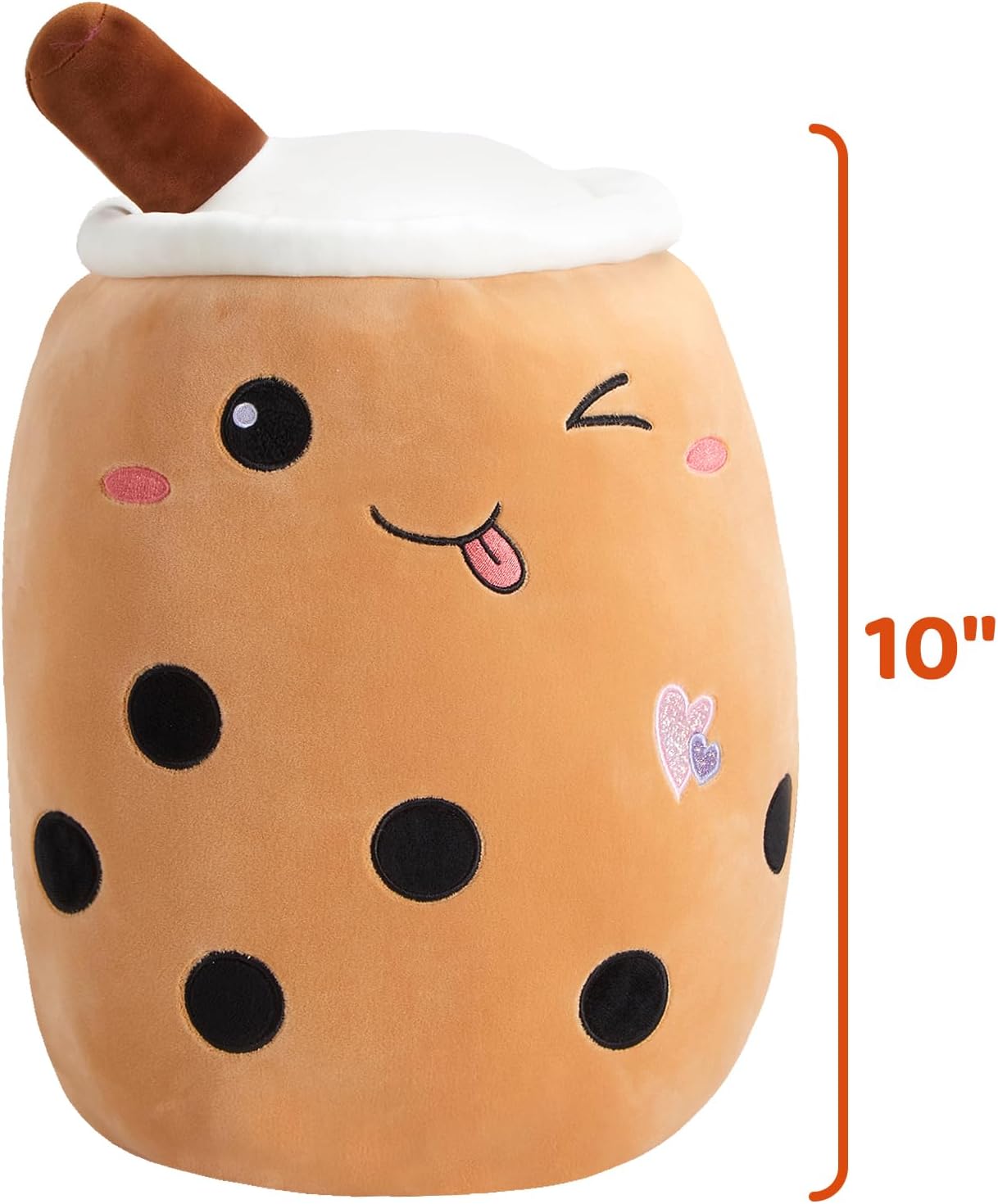 Boba Milk Tea Plush Pillow with LED Lights