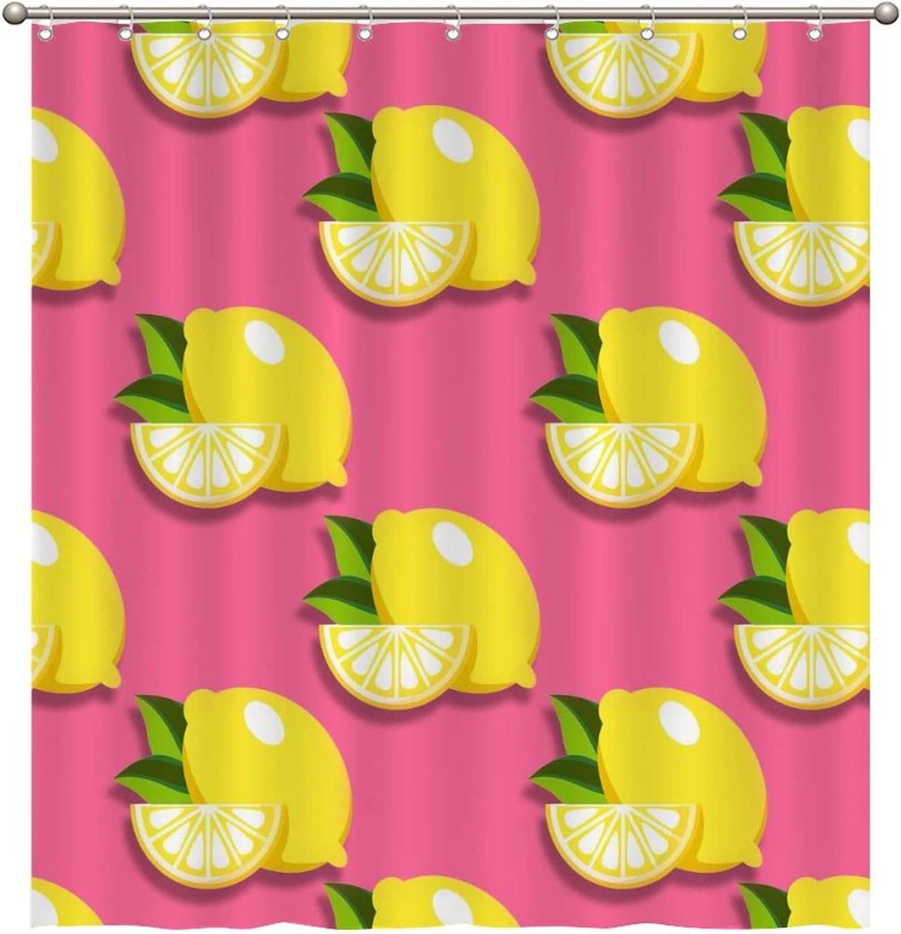Charming Abstract shower curtain Modern Lemon Fruit Design