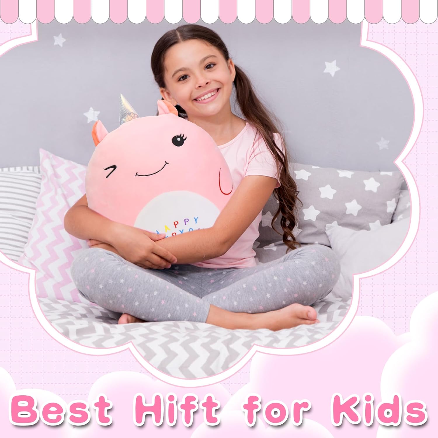 16 Unicorn Plush Pillow for Girls