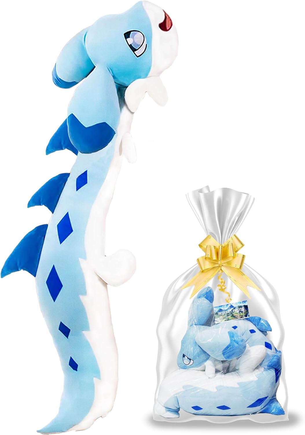 Long Dragon Plush Body Pillow Stuffed Animal for Beds Soft and Cozy