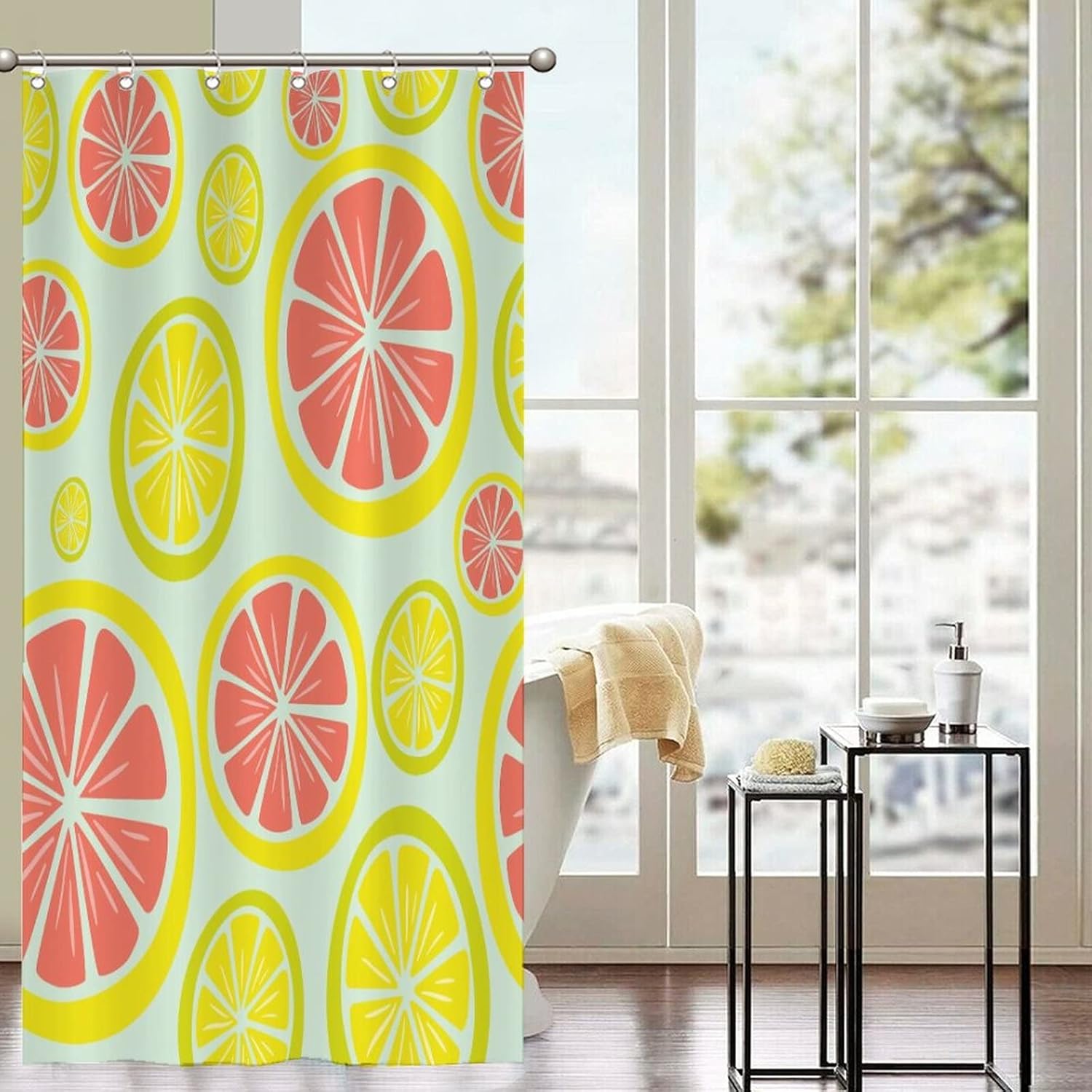 UTF4C Funny Fruit Show Shower Liner 35 x 71 Durable