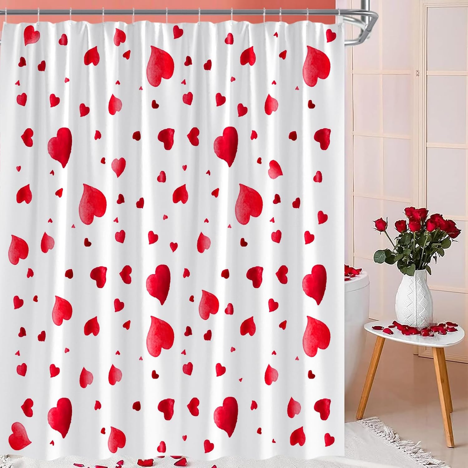 Valentines Day Shower curtain