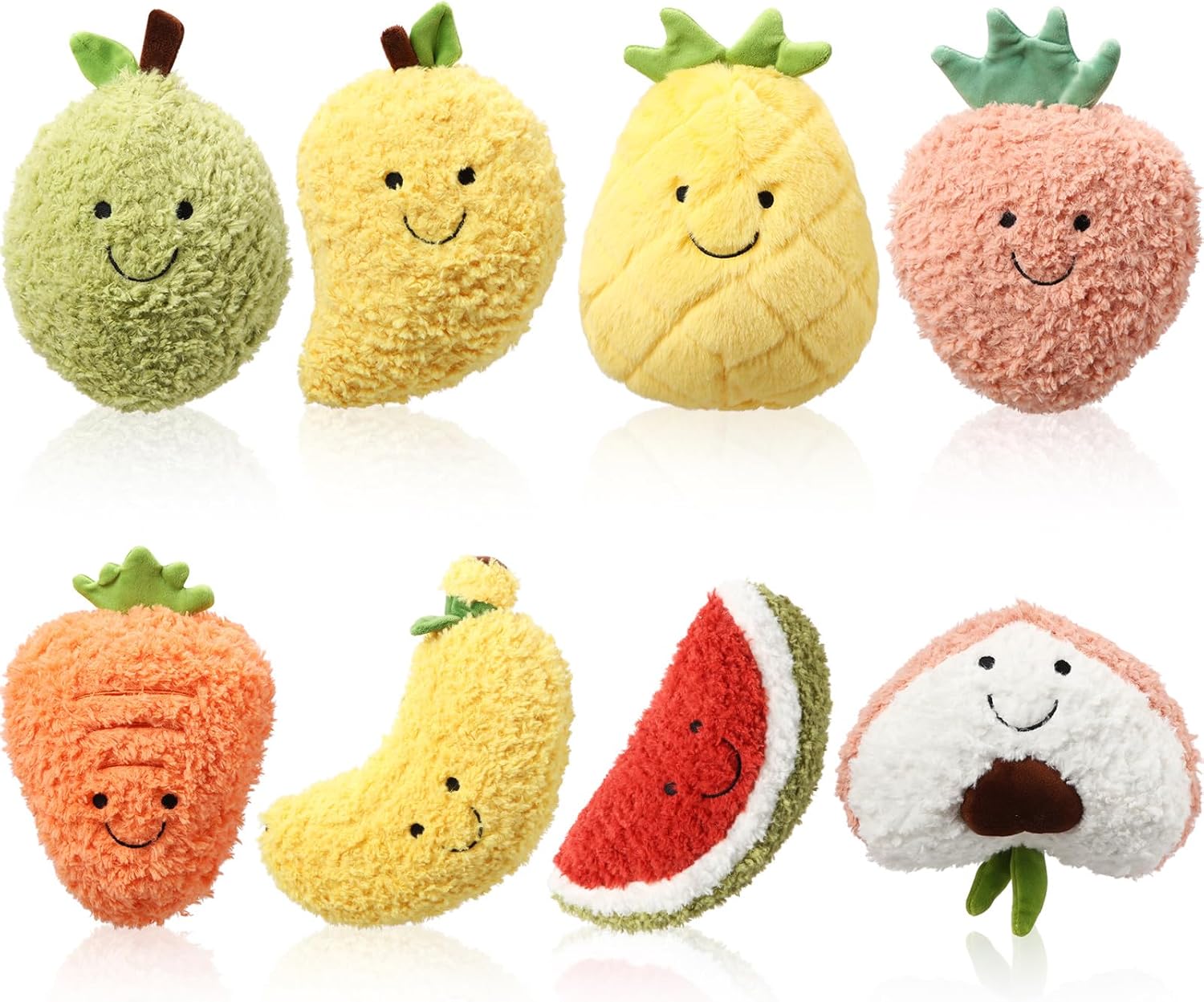 Fruit Plushies 8-Piece Set