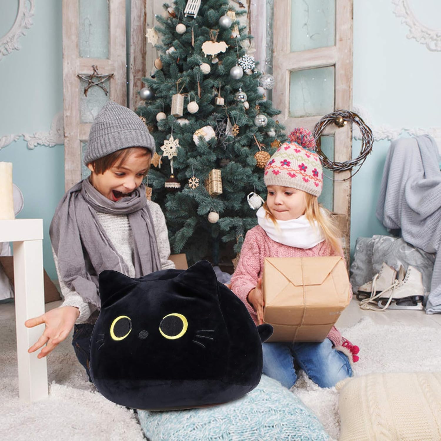 Sturdy Ultra-Soft Plush Cat Pillow