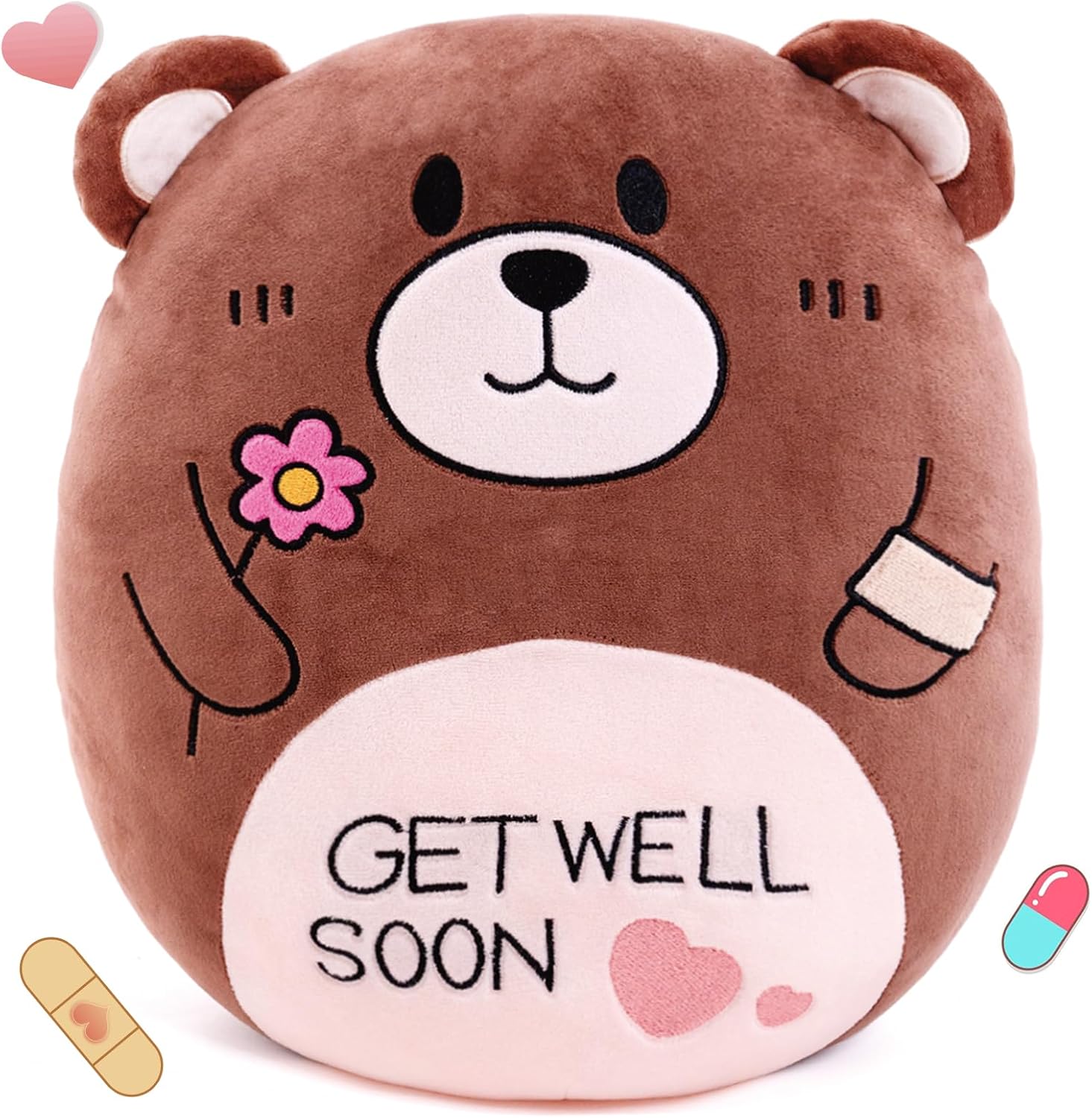 145 Teddy Bear Plush Pillow for Recovery and Comfort