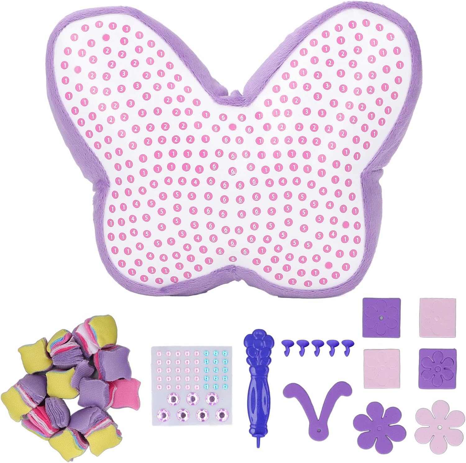 Vivid Butterfly Plush Pillow Decompression Toy for Kids