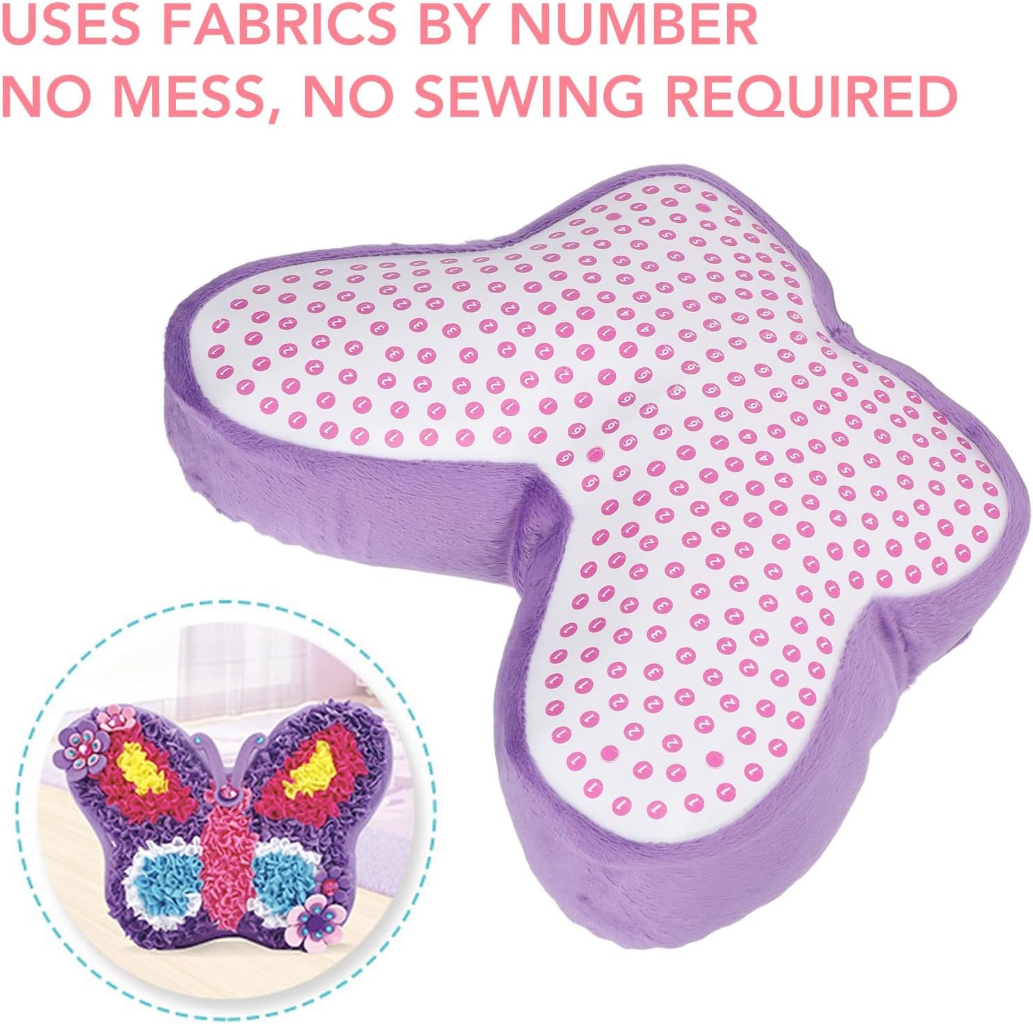 Vivid Butterfly Plush Pillow Decompression Toy for Kids