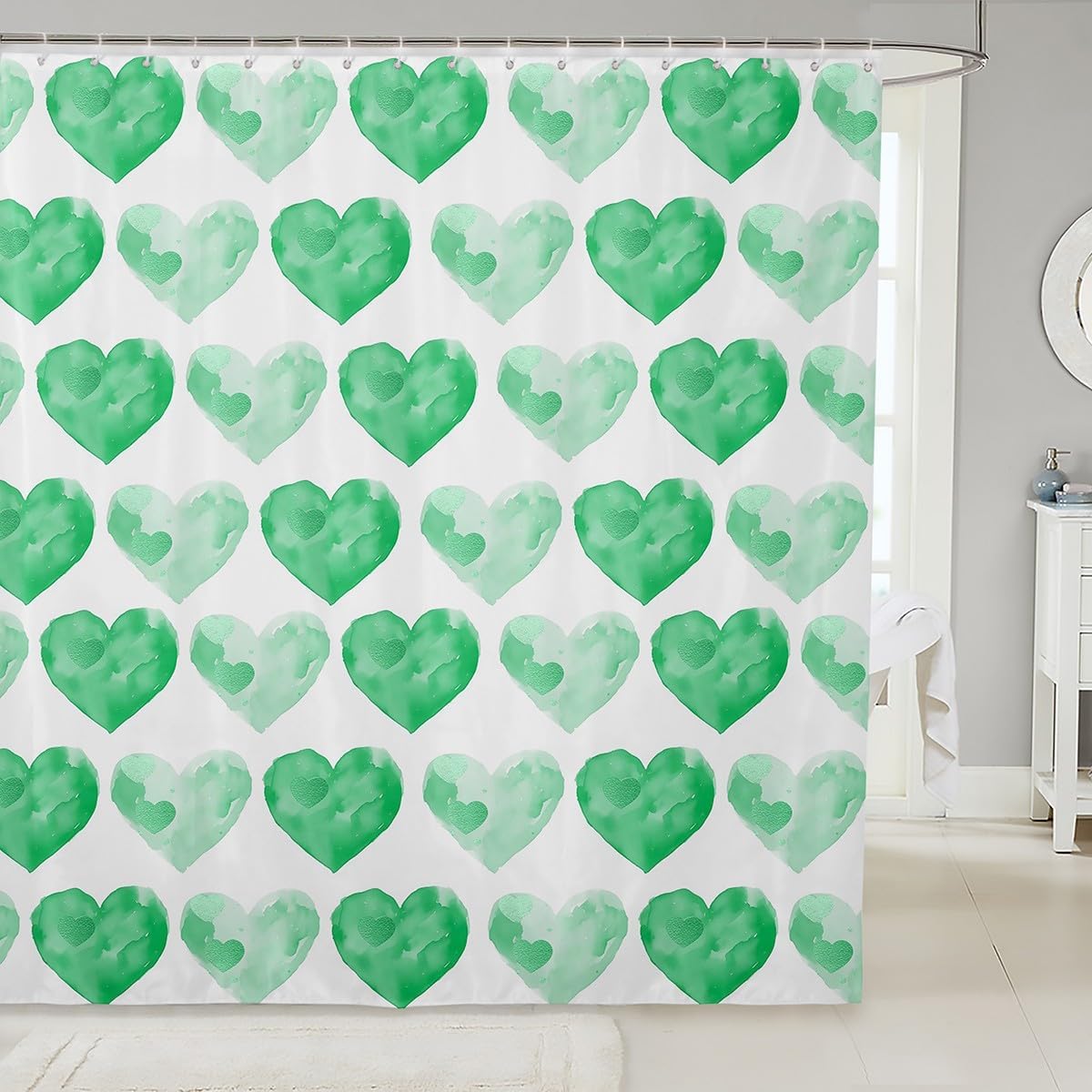 Stunning 72x72 Valentines Day Shower Curtain