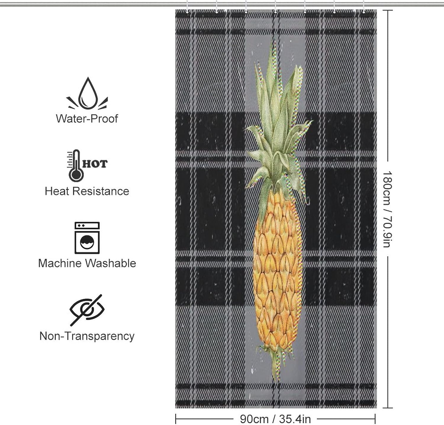 Sweet Natural Food Shower - Fruit Pattern Design with 12 Hooks