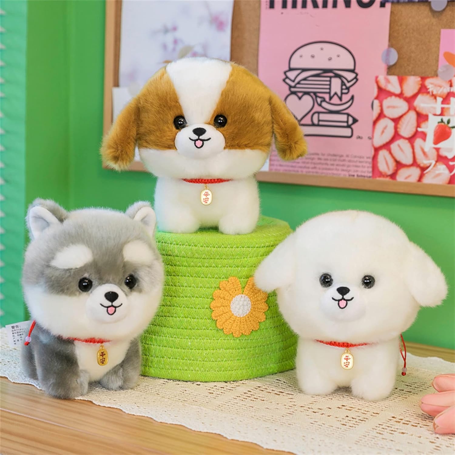 Cuddly Dog Plush Pillow Toy