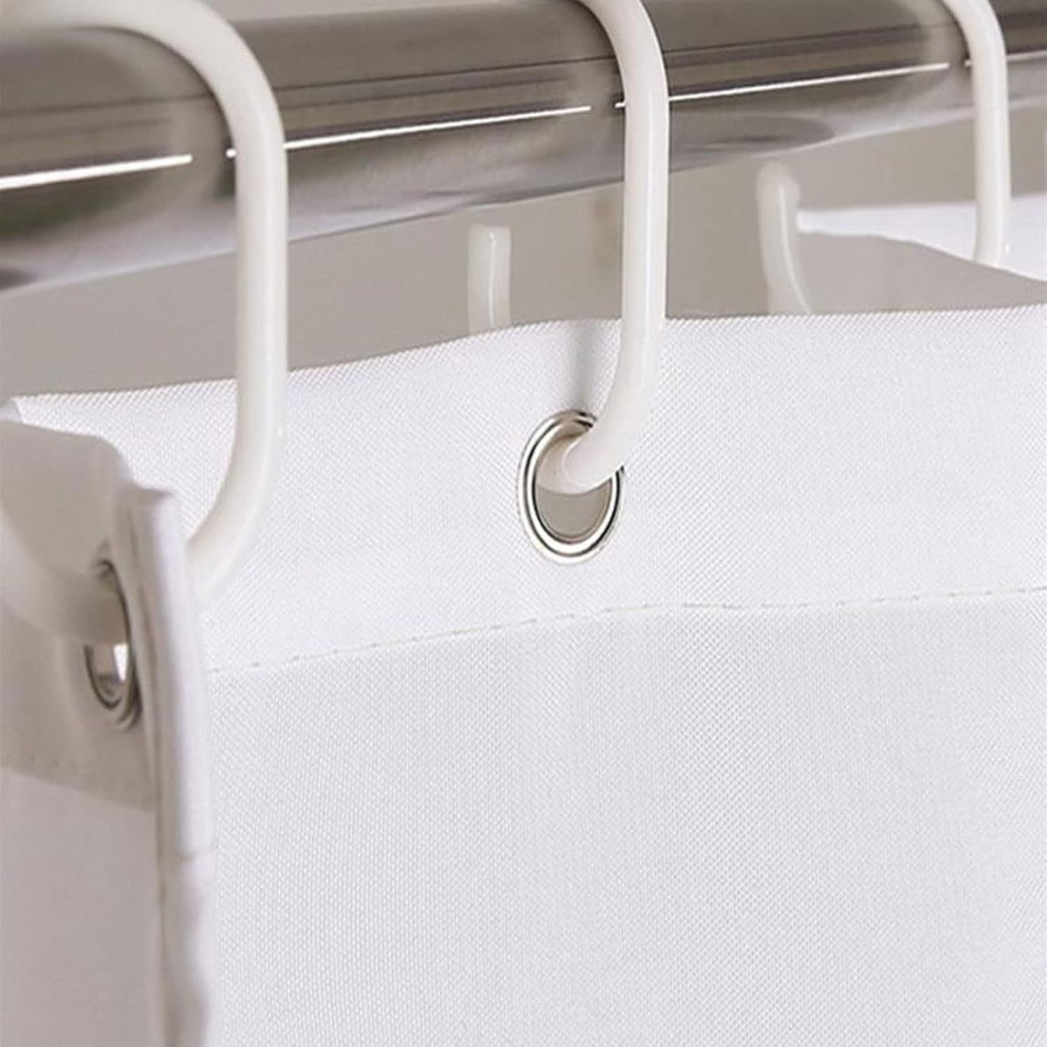 BNNP Shower Liner Set with Hooks Peach Pattern