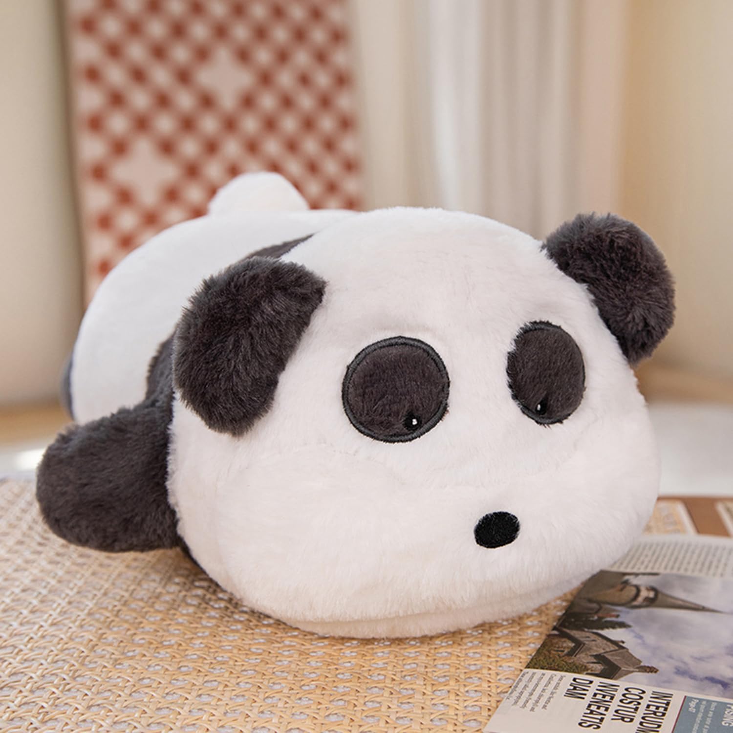 CASAGOOD11 Inch Long Sleeping Panda Hugging Pillow