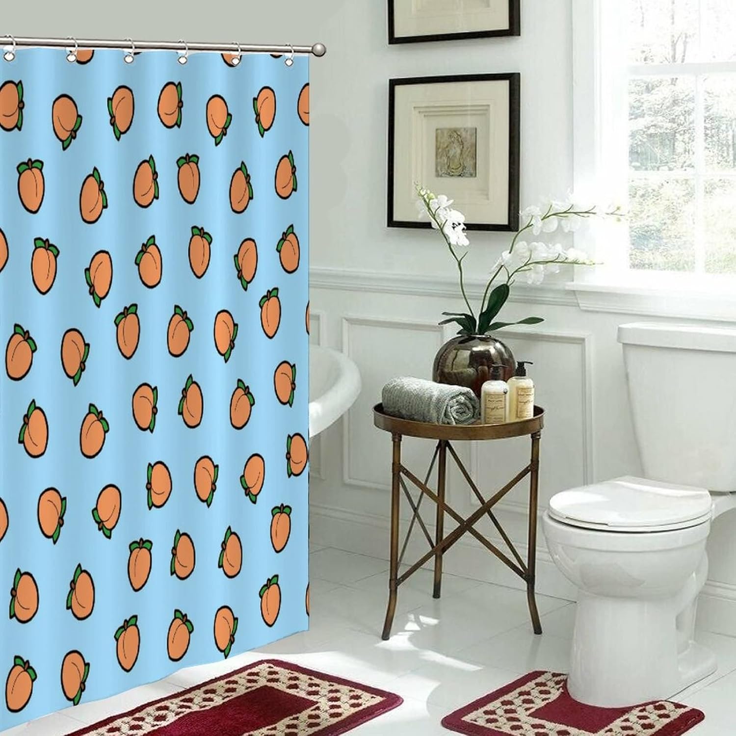 Fresh Fruit Bathroom Shower curtain set 35 x 71