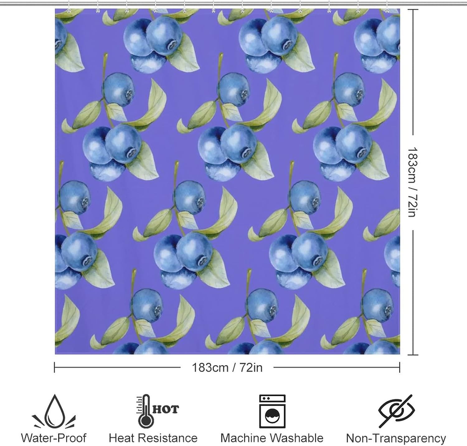 Grape Fruit ShOWER LINER