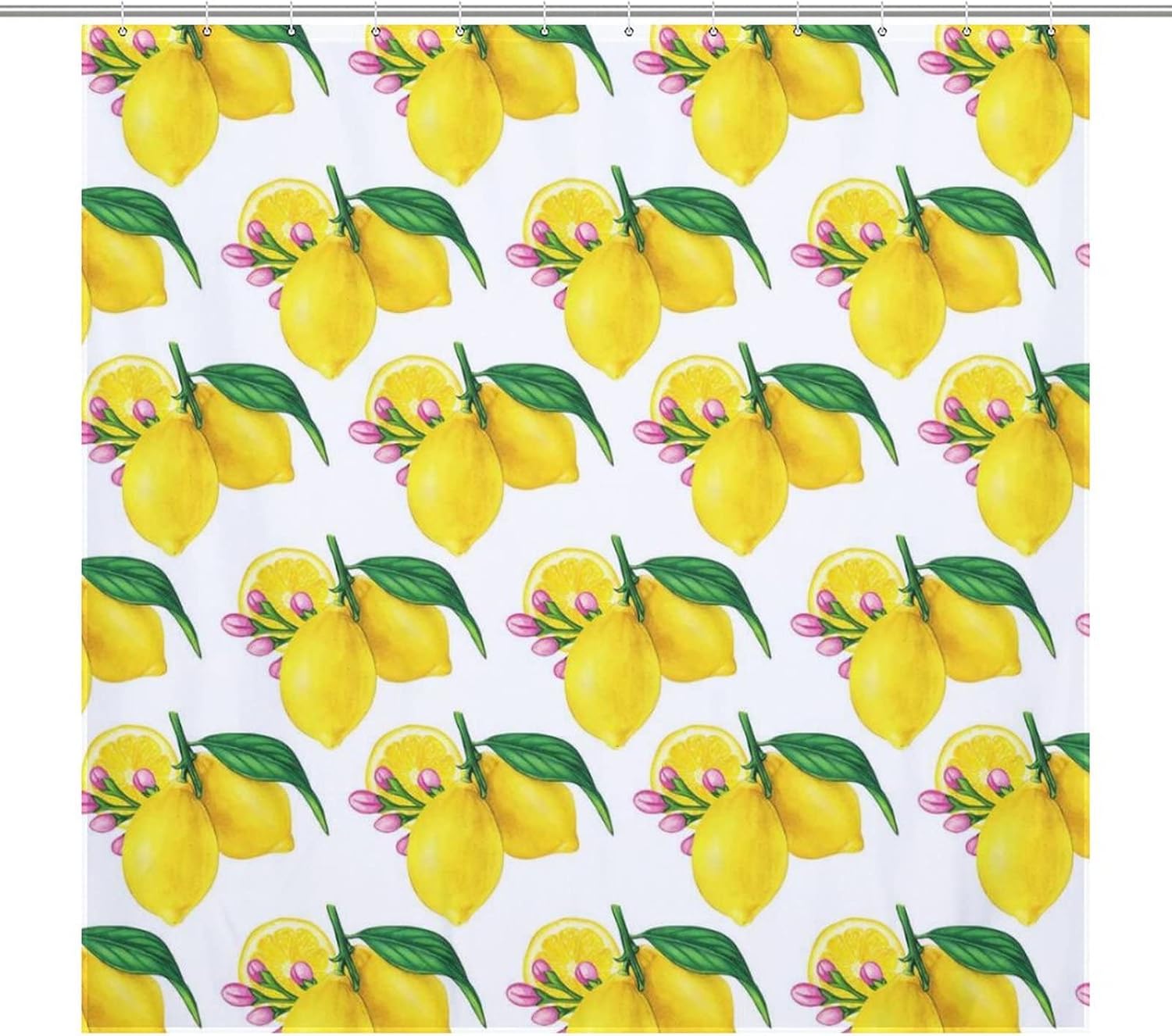 Fruit Lemon Washable Shower Curtain Liner