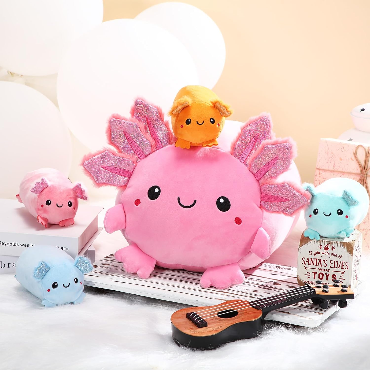 Stunning Kawaii Plush Animal Set with Interactive Design
