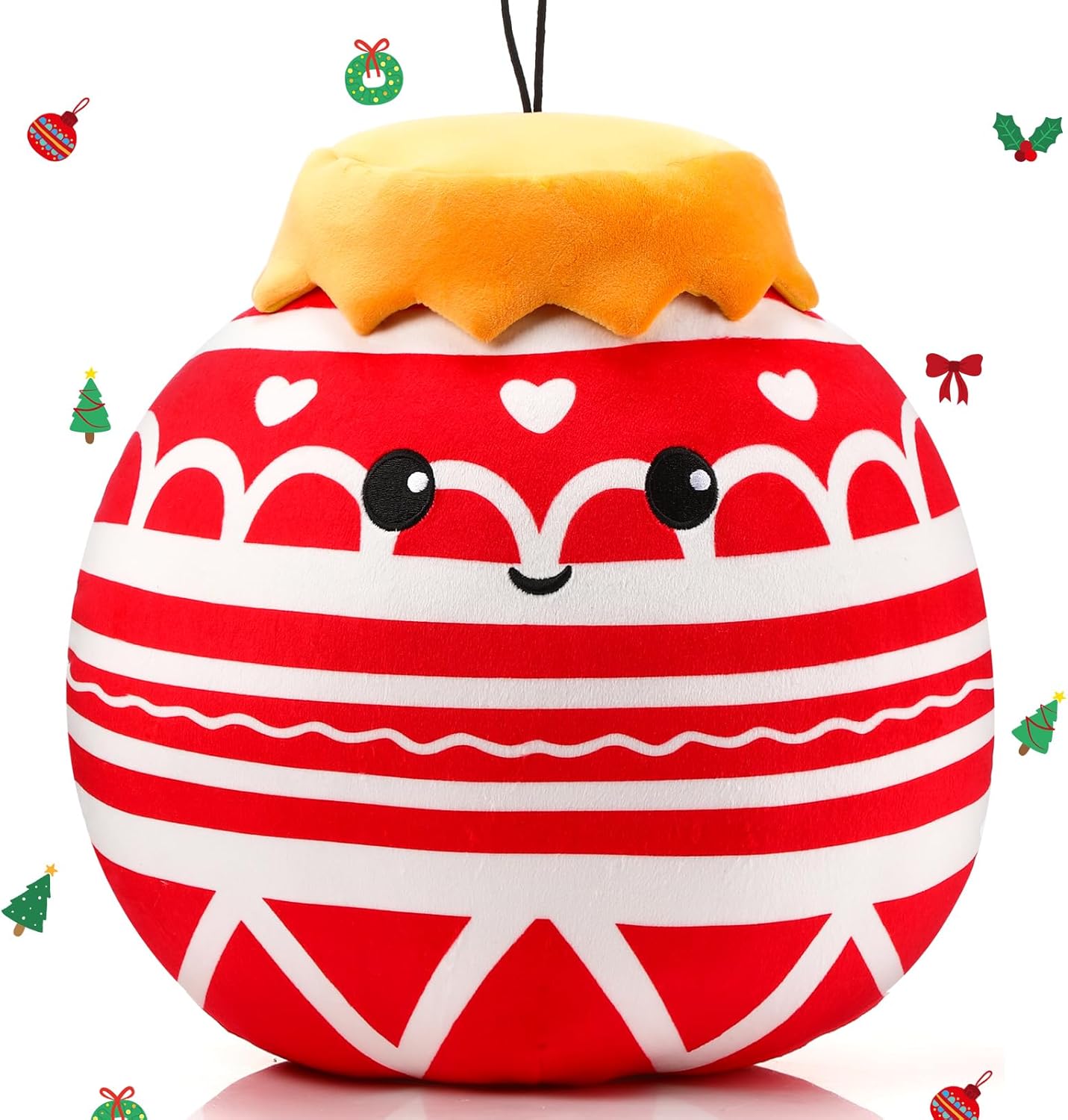 Huwena Christmas Ball Plush Throw Pillow Toy Gift 14 Inch