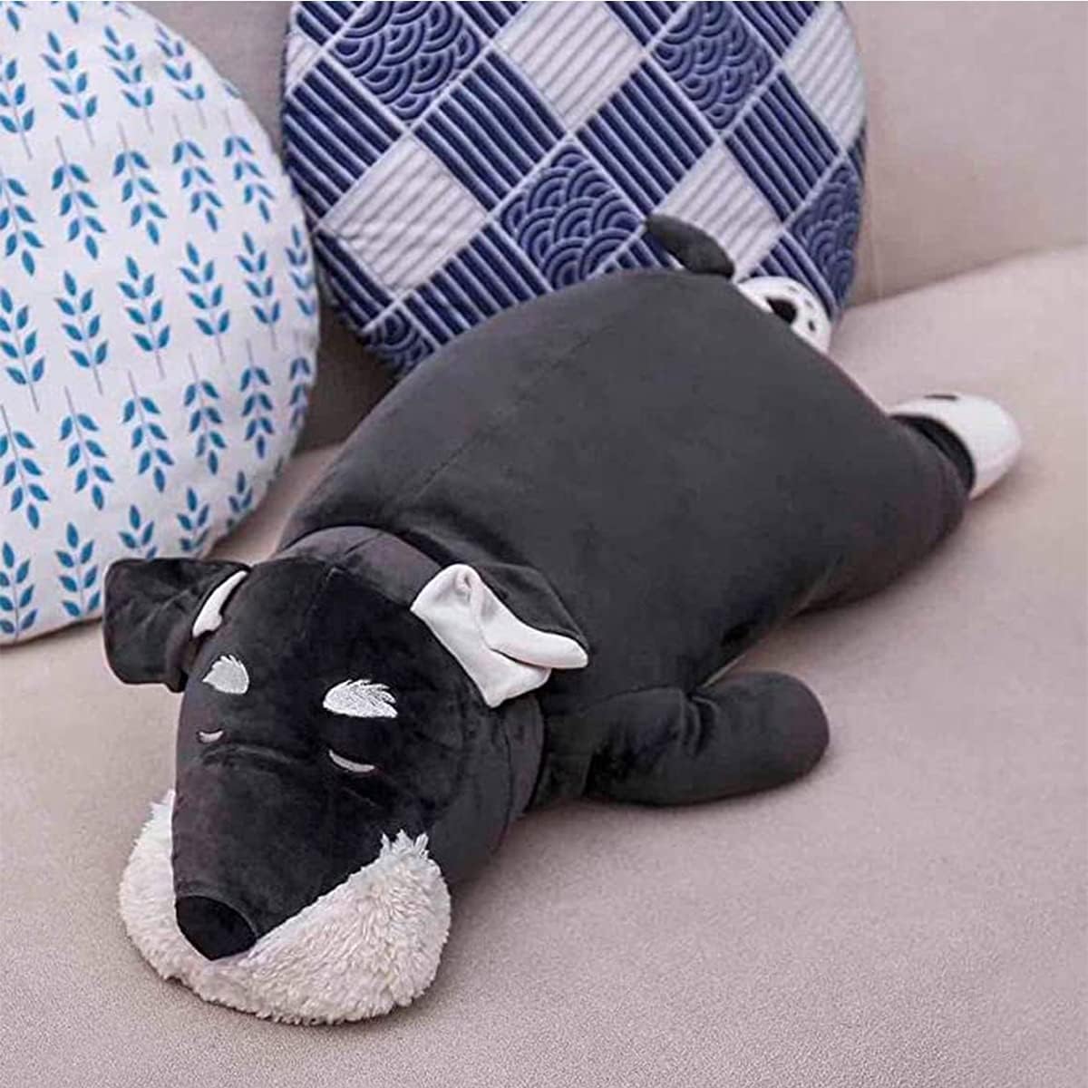 FEEZUSH 275 Inch Plush Pillow for Kids Schnauzer Gift