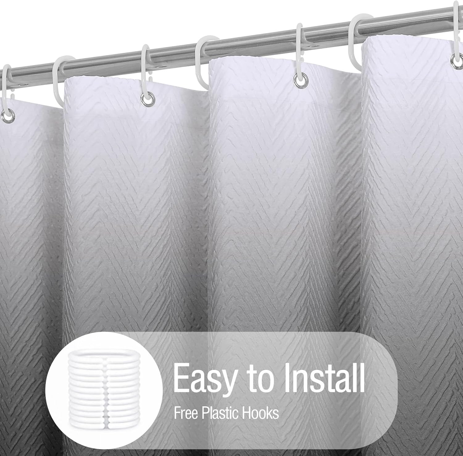 Gibelles Modern Farmhouse Shower Curtain Set