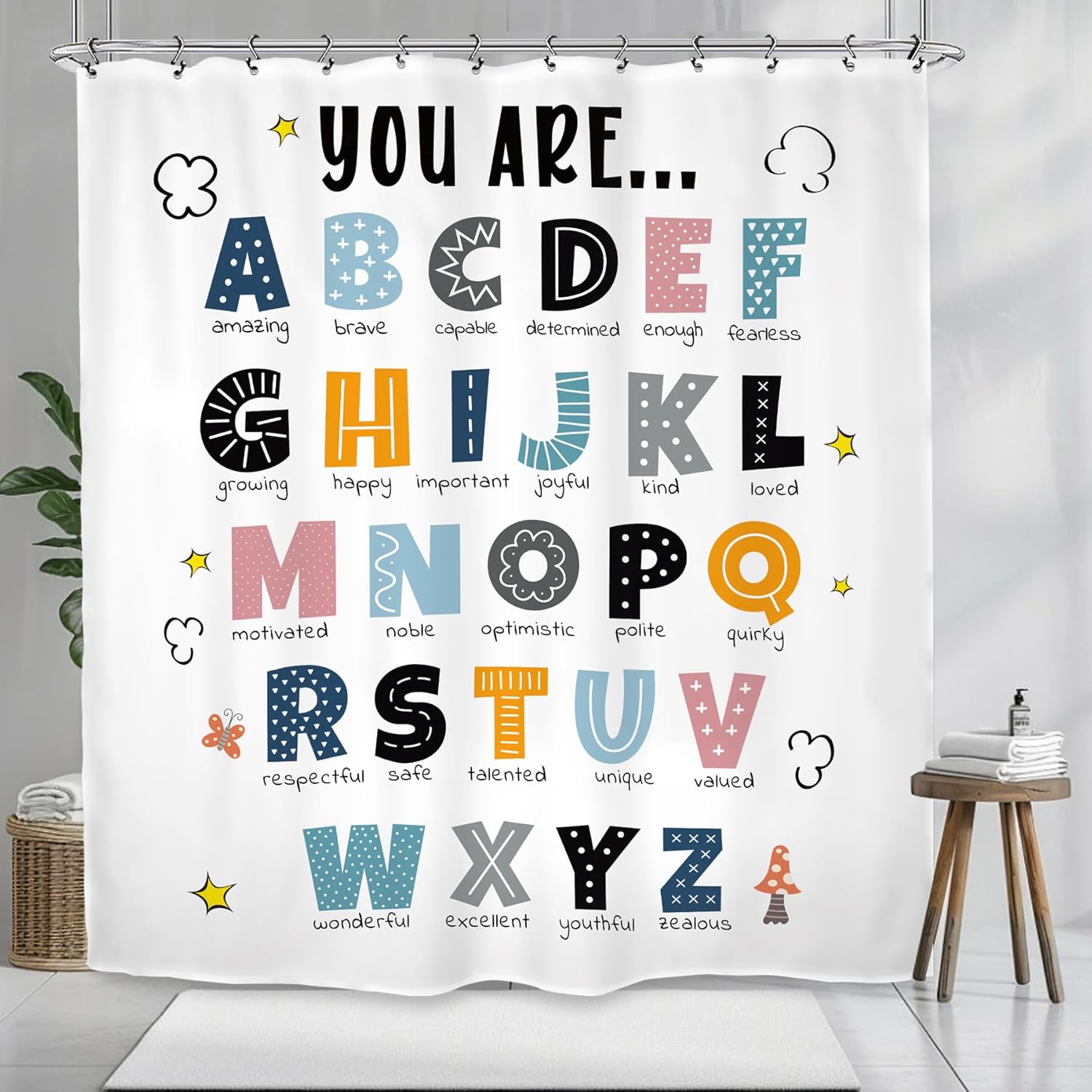 Learning the Alphabet in the Bathroom