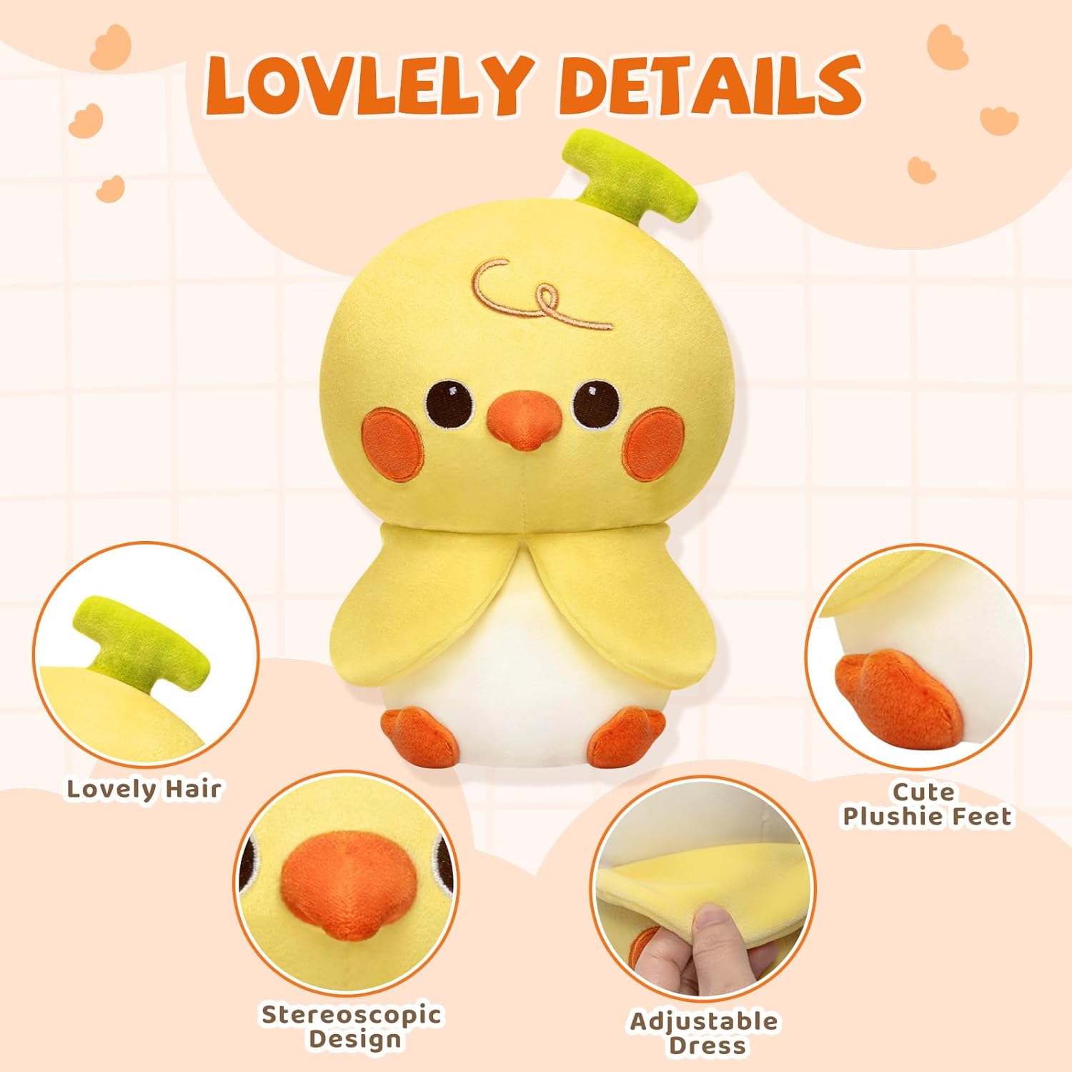 Cockatiel Plush Parrot for Kids
