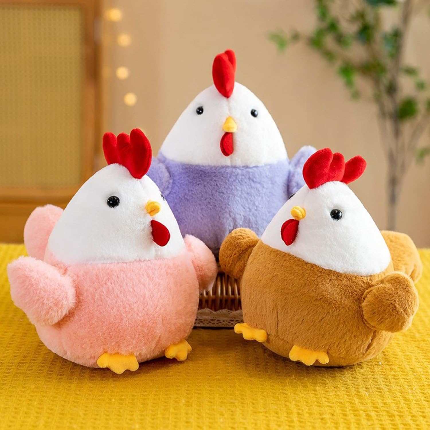 78-Inch Plush Chicken Toy with PP Cotton Filling for Kids