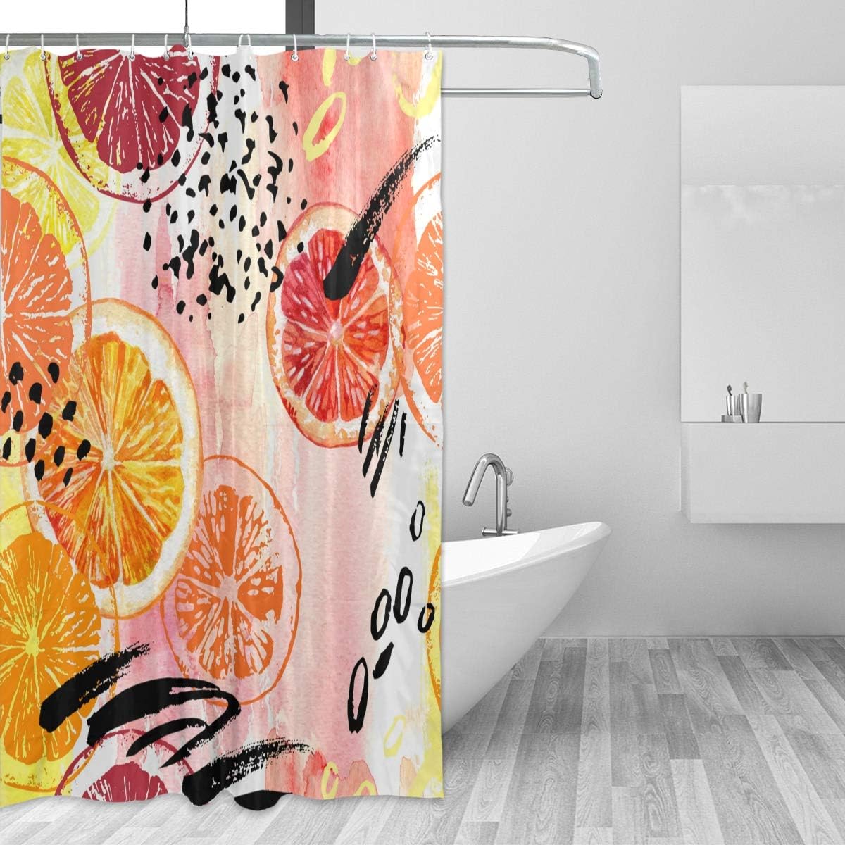 Vibrant 72x72-inch shower curtain