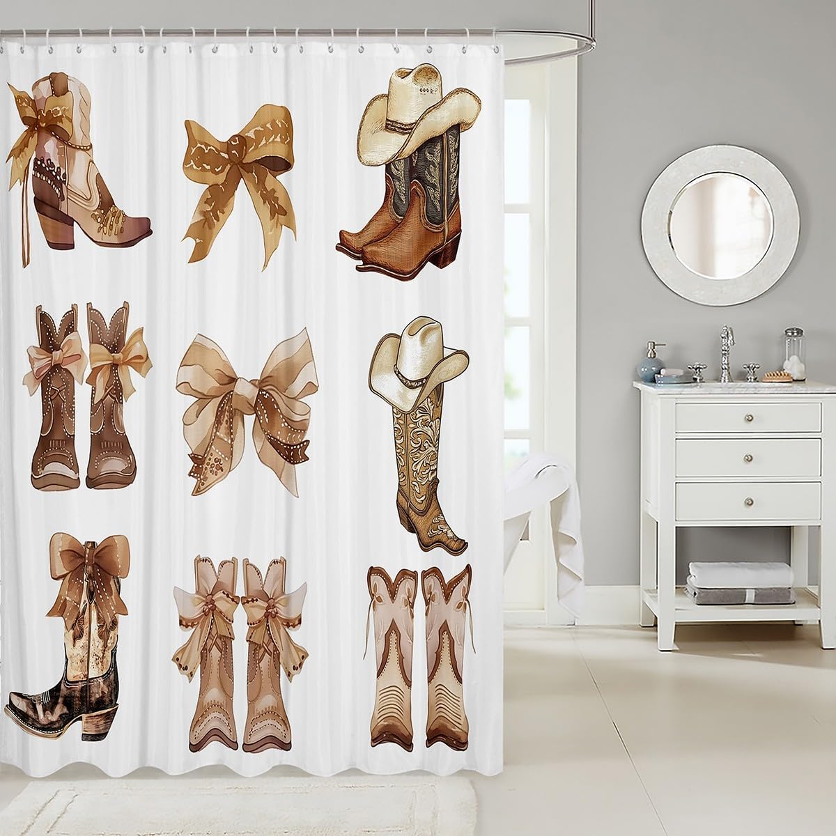 Bath Time Made Fun The Bowknot Shower Curtain