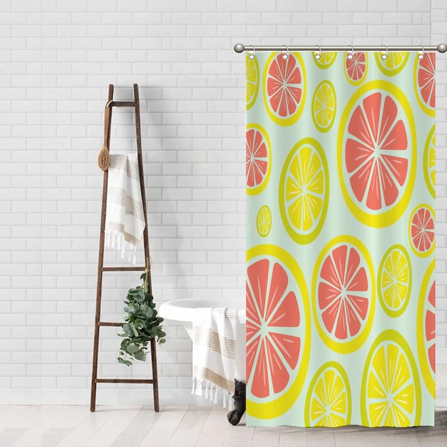 UTF4C Funny Fruit Show Shower Liner 35 x 71 Durable