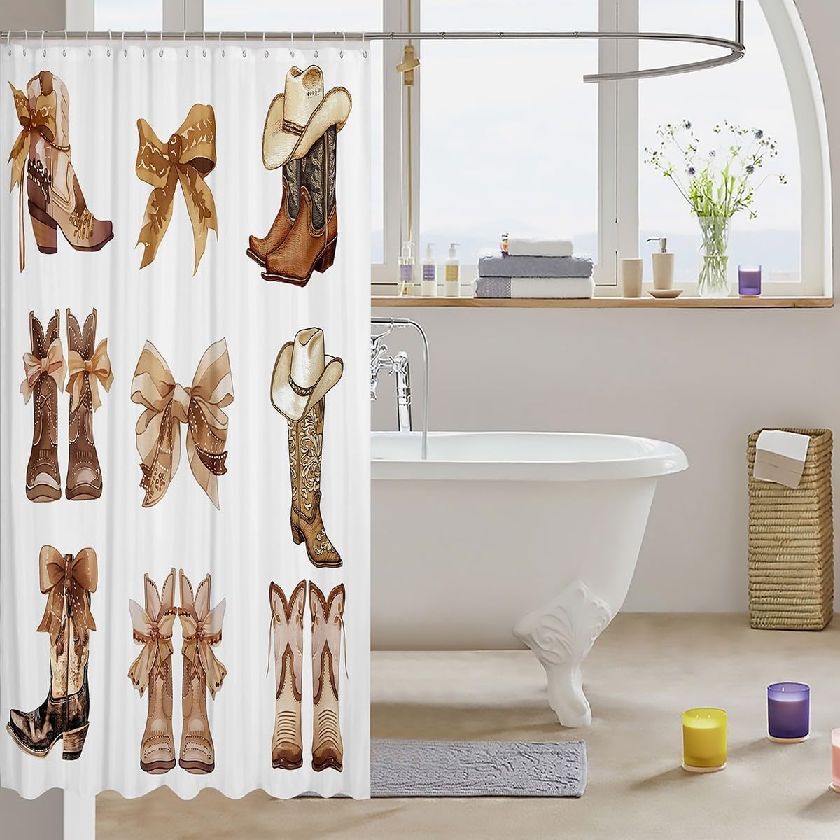 Bath Time Made Fun The Bowknot Shower Curtain