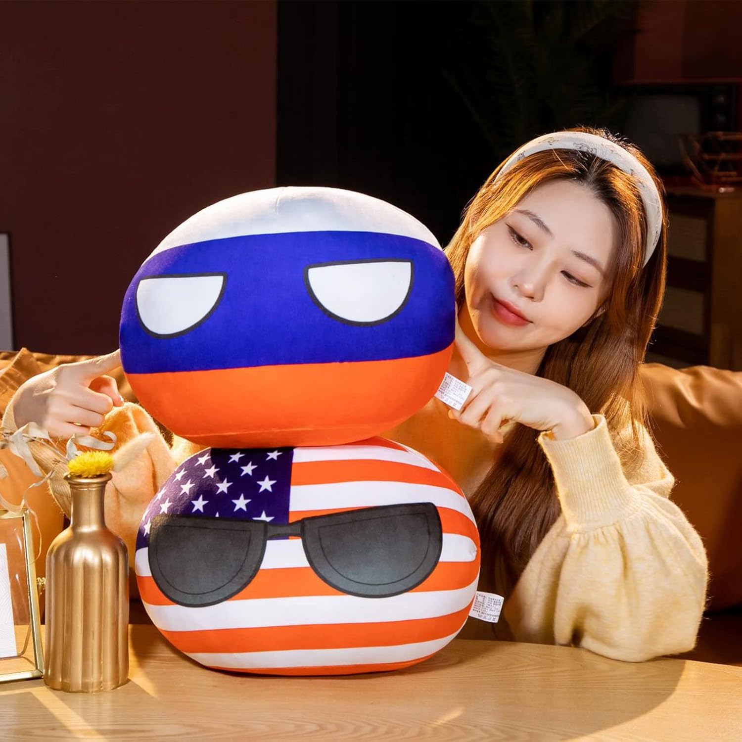 HIBILDER Country Ball Plush toy 12inch