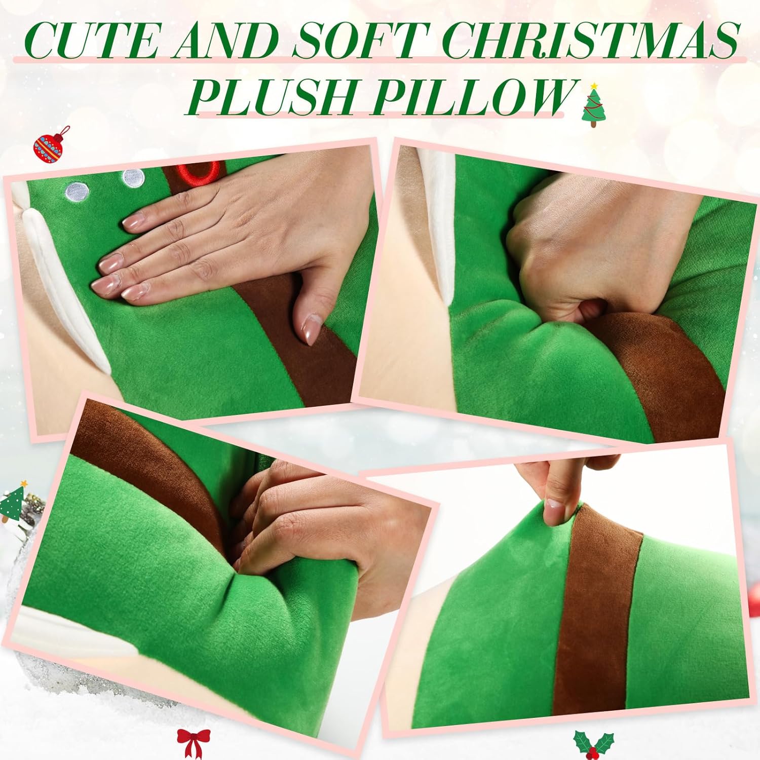 14 Green Plush Pillow