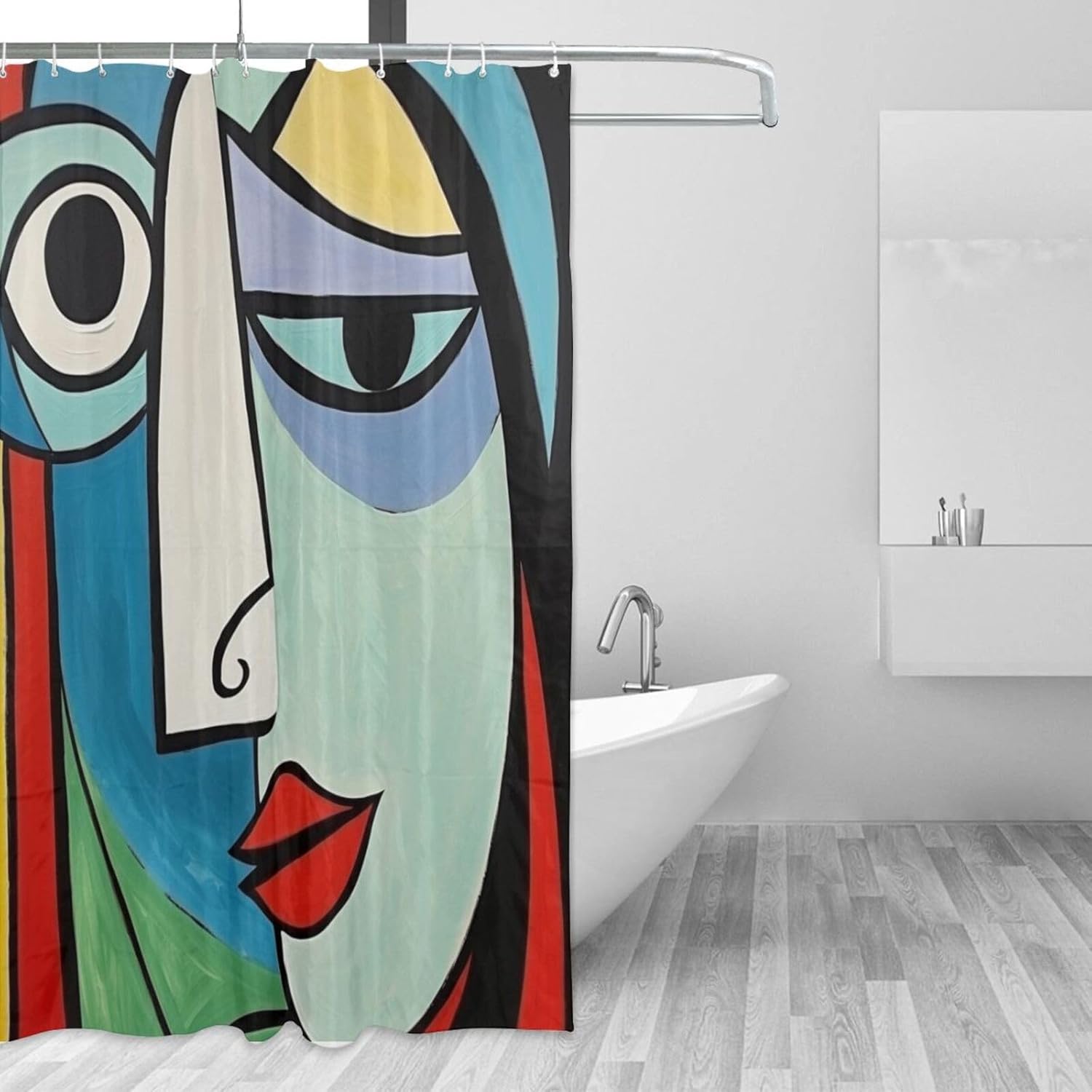 DAOWANGZUO Female Face Shower Curtain Set 1