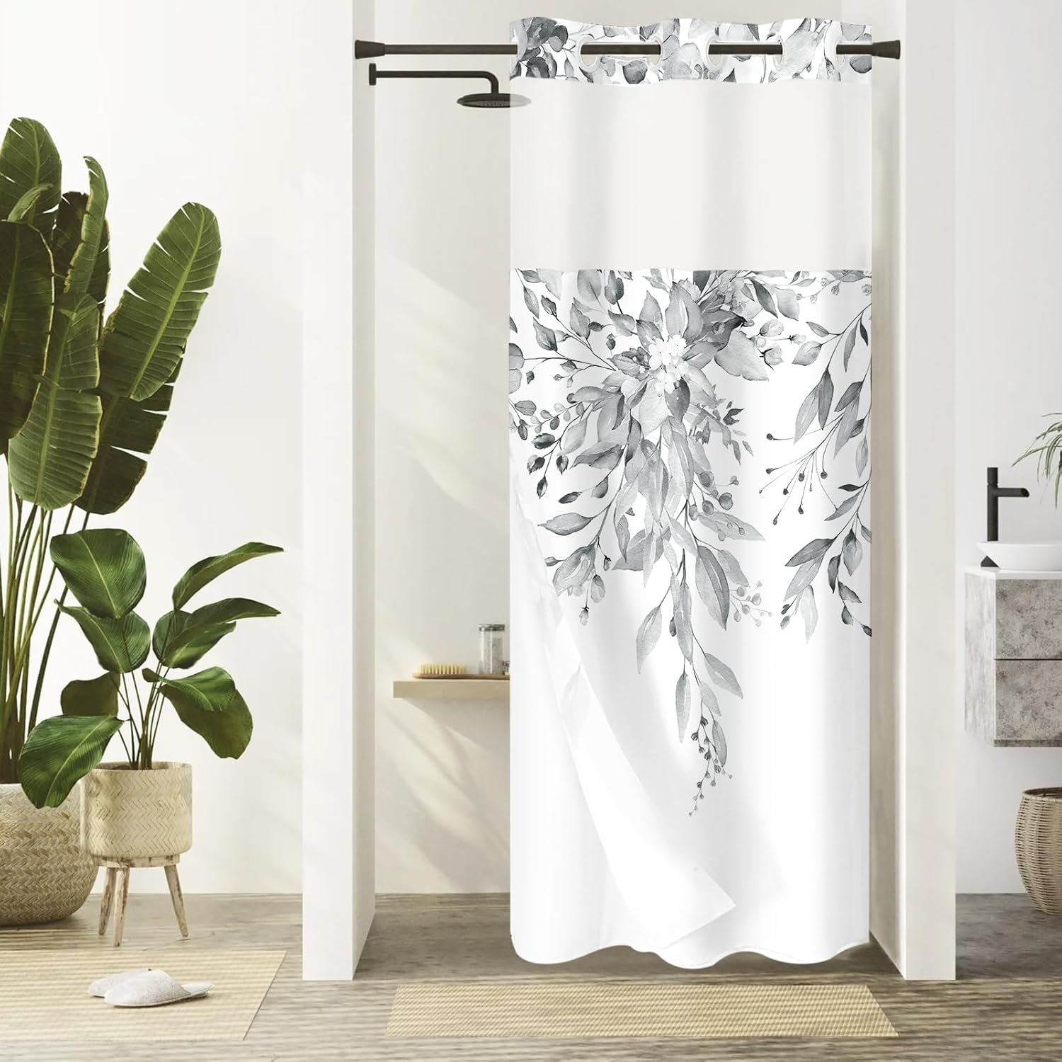 Gibelle Small Stall Shower Curtain Set