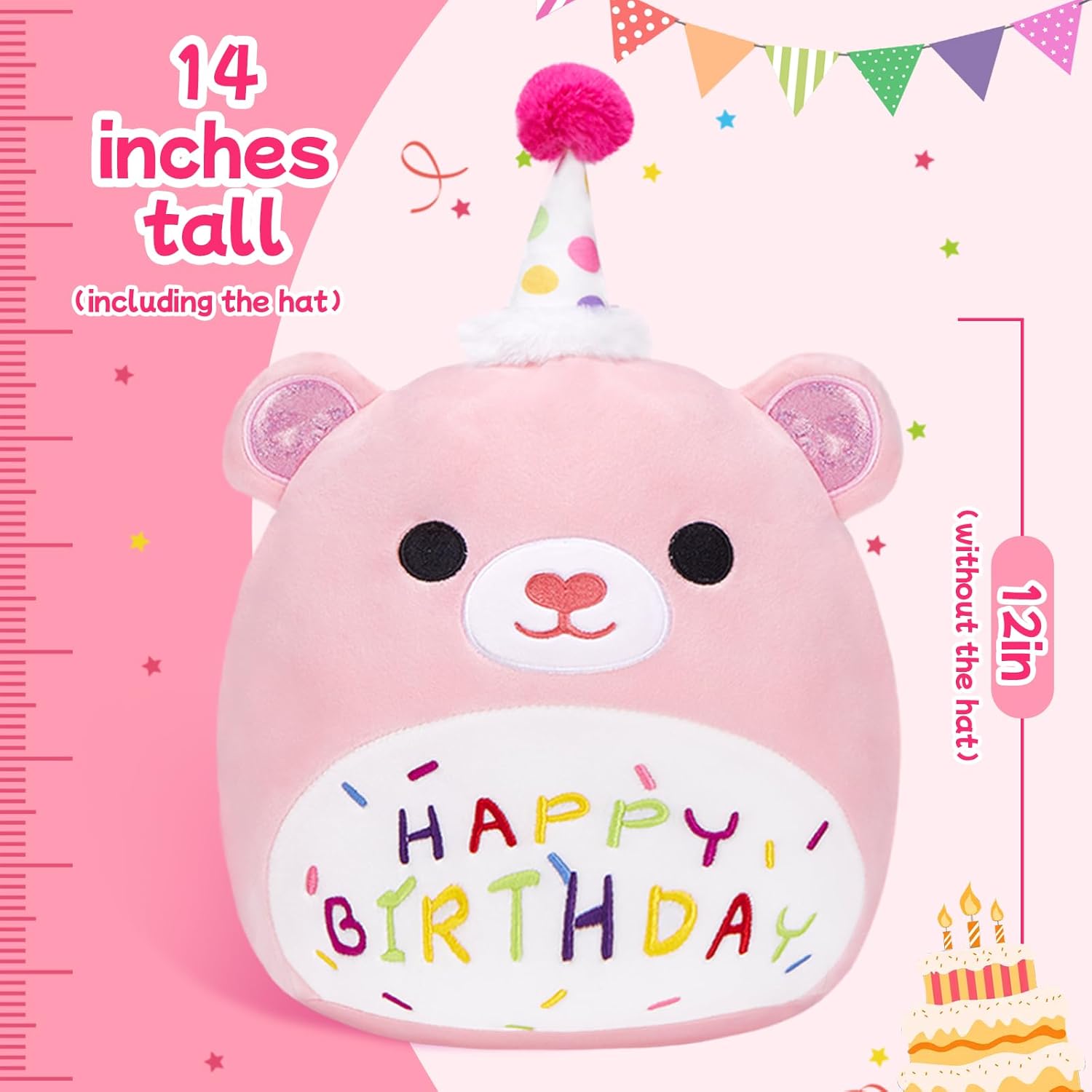Sweet 14 Teddy Bear Plush Pillow for Kids