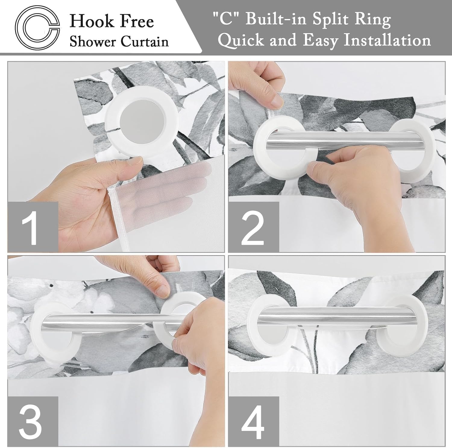 Gibelle Small Stall Shower Curtain Set