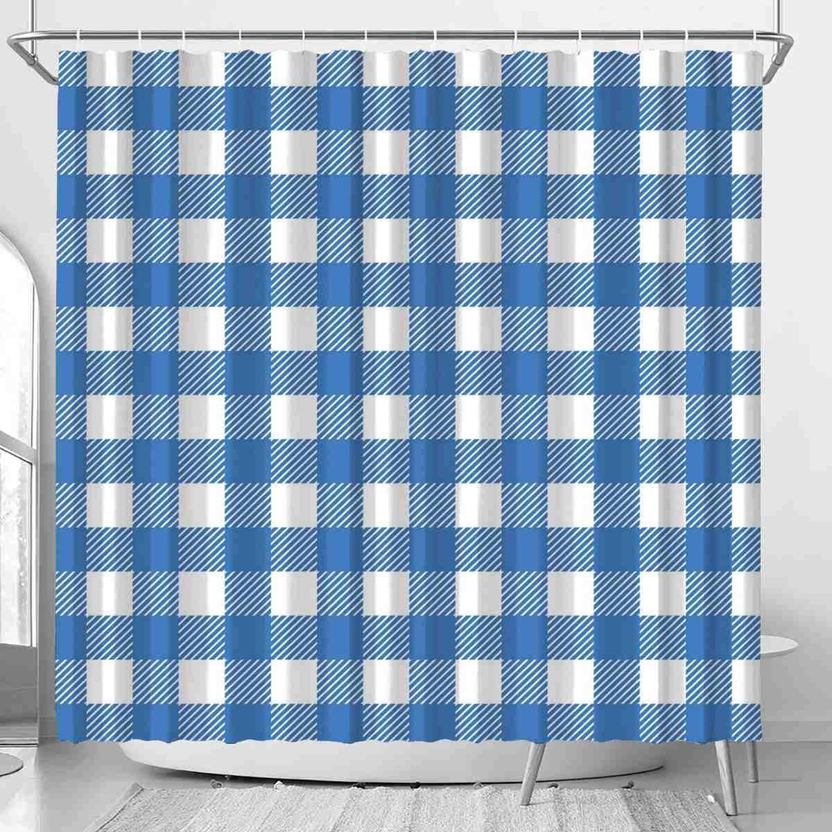 12-Hook Waterproof Bath Curtain