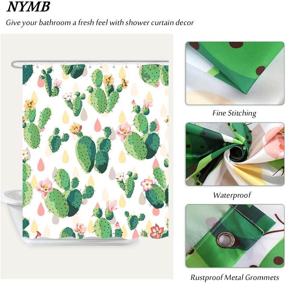 NYMB Safari Wild Animal Kids Shower Curtains Elephant Giraffe
