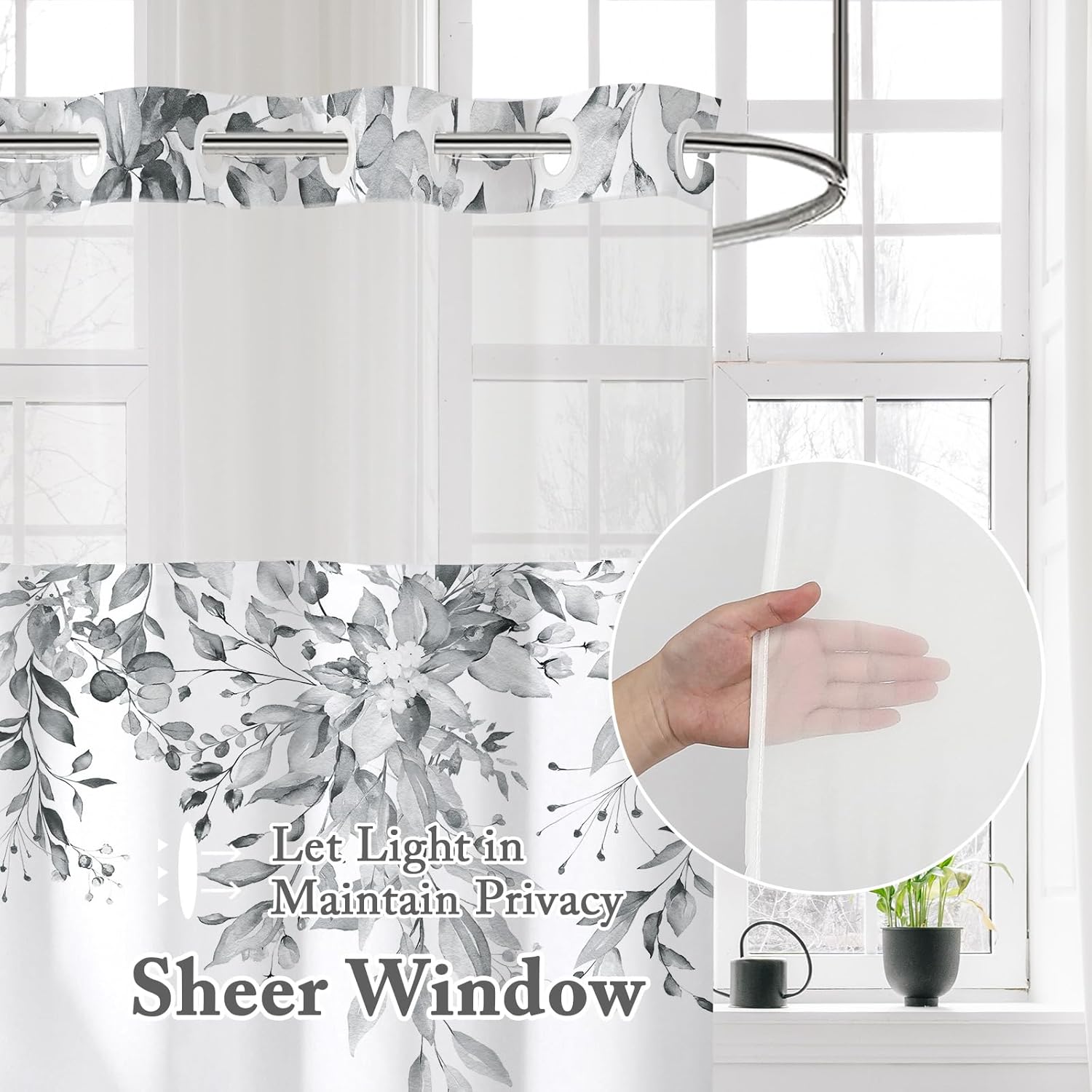 Gibelle Small Stall Shower Curtain Set