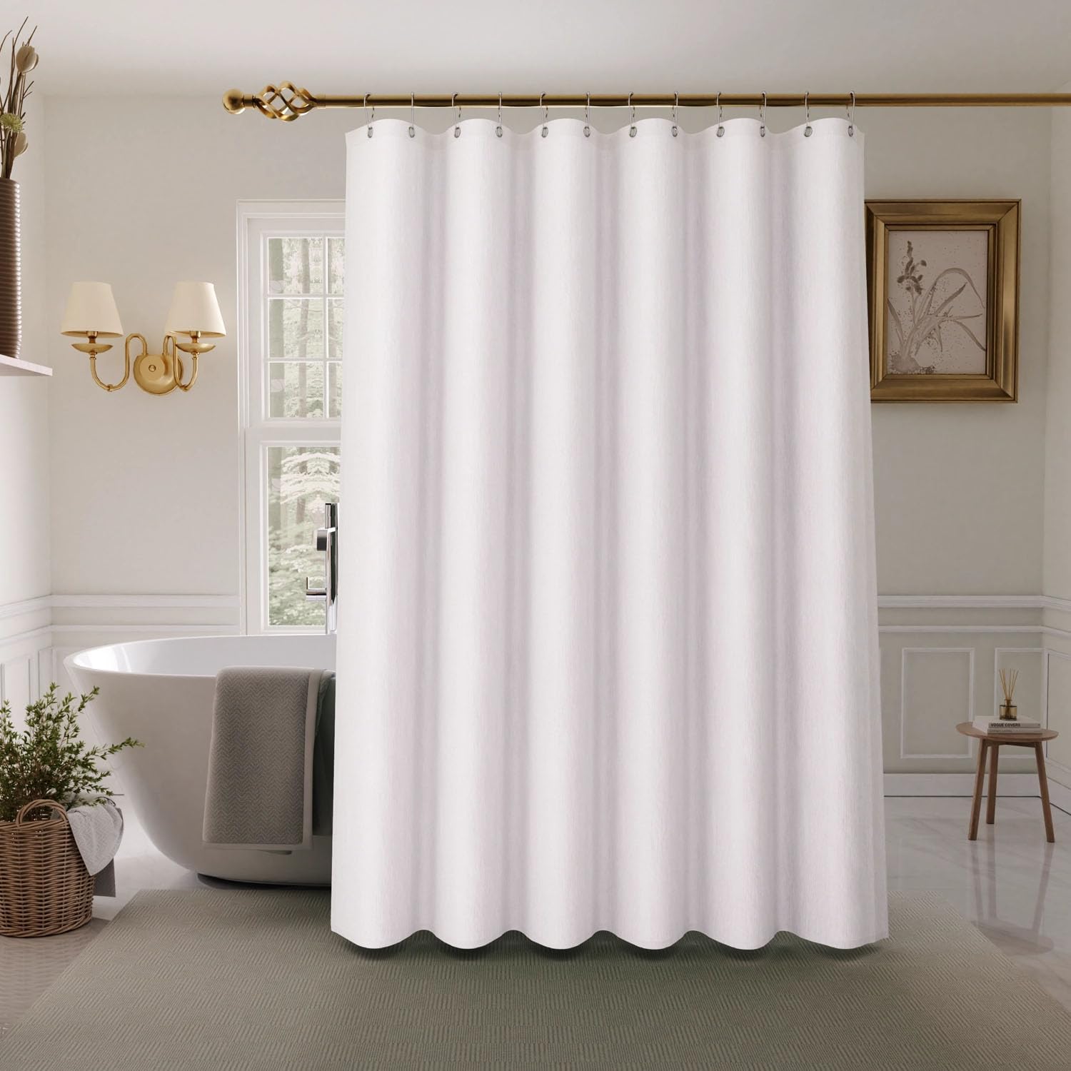 Bath Time Transformed Boho Farmhouse Shower Curtain Set