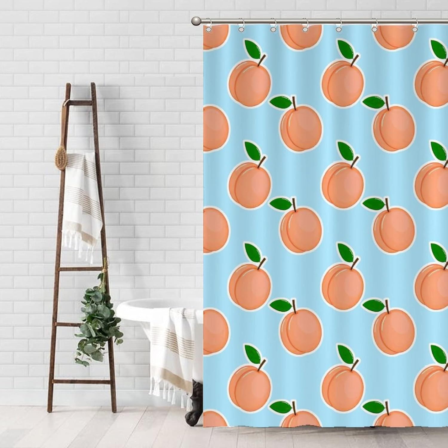Cute Fruit Pattern Shower Curtain Liner 71x79