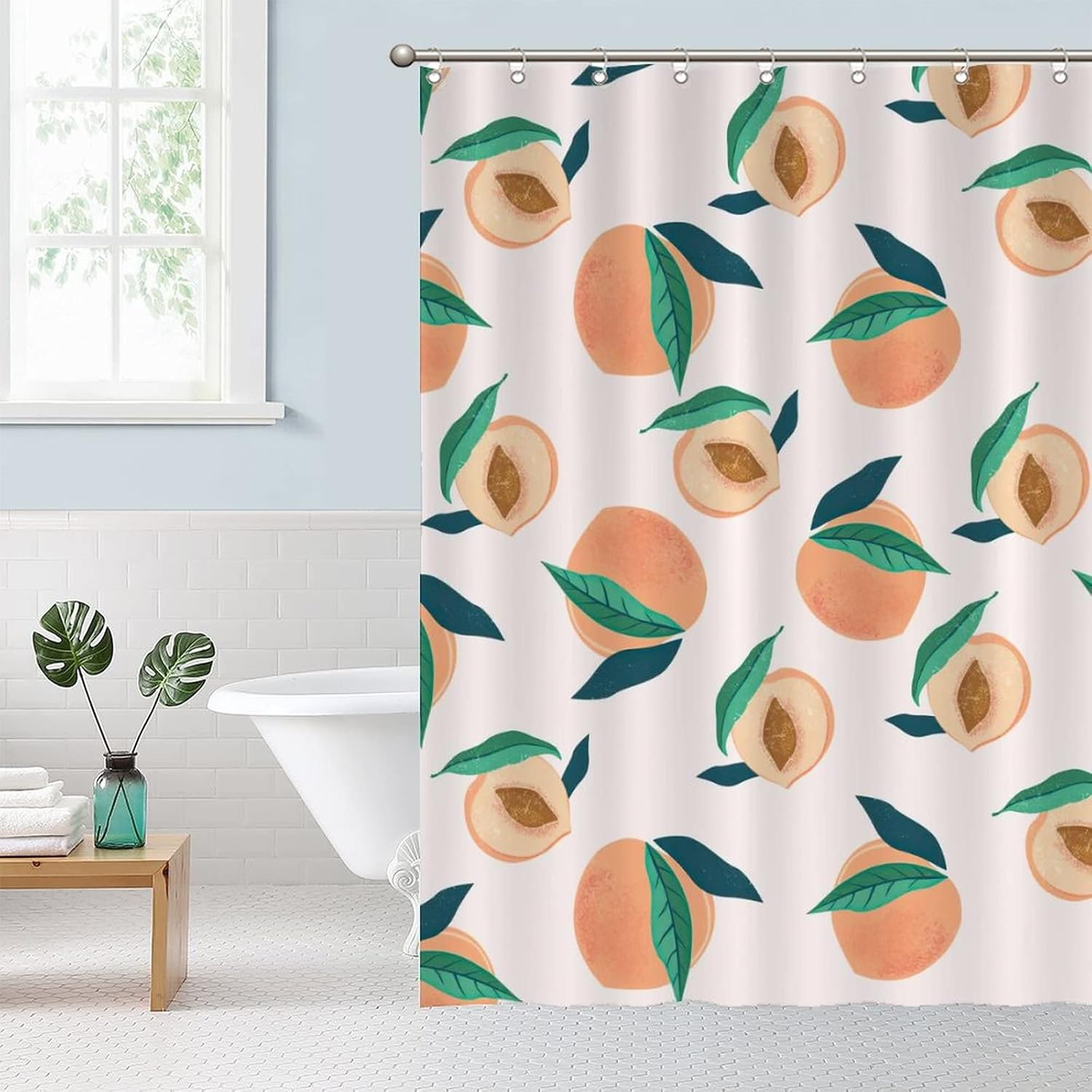 Cute Fruit shower curtain liner