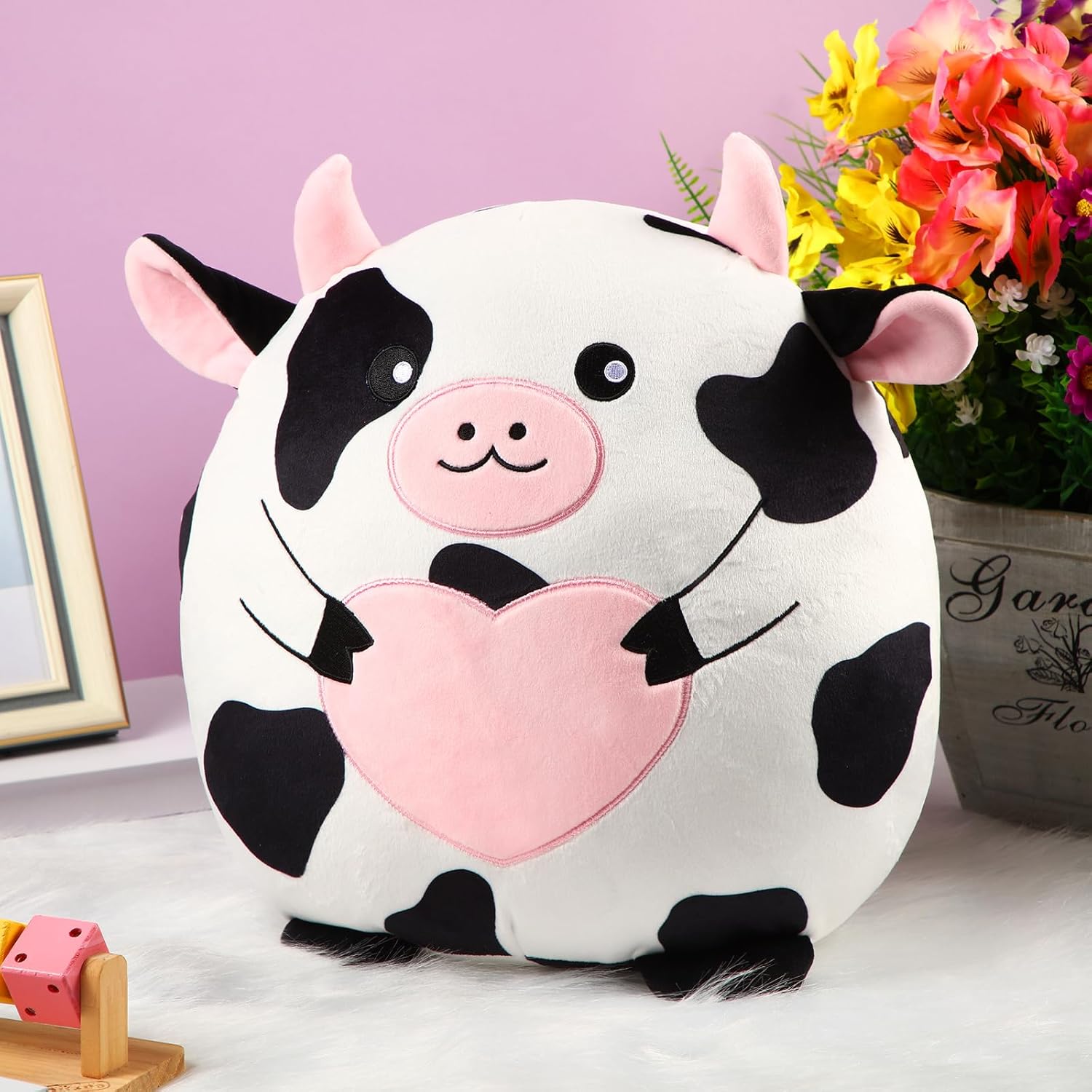 Leyndo Premium Cow Plush Pillow