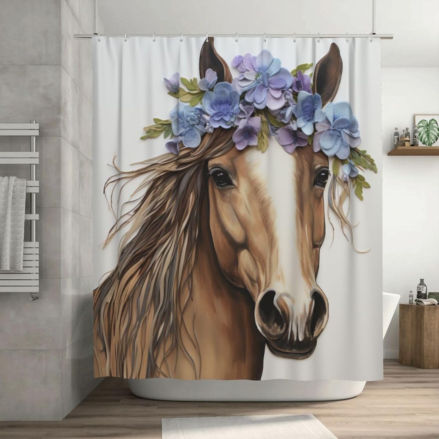 Stunning Brown Horse Booth in Boho design