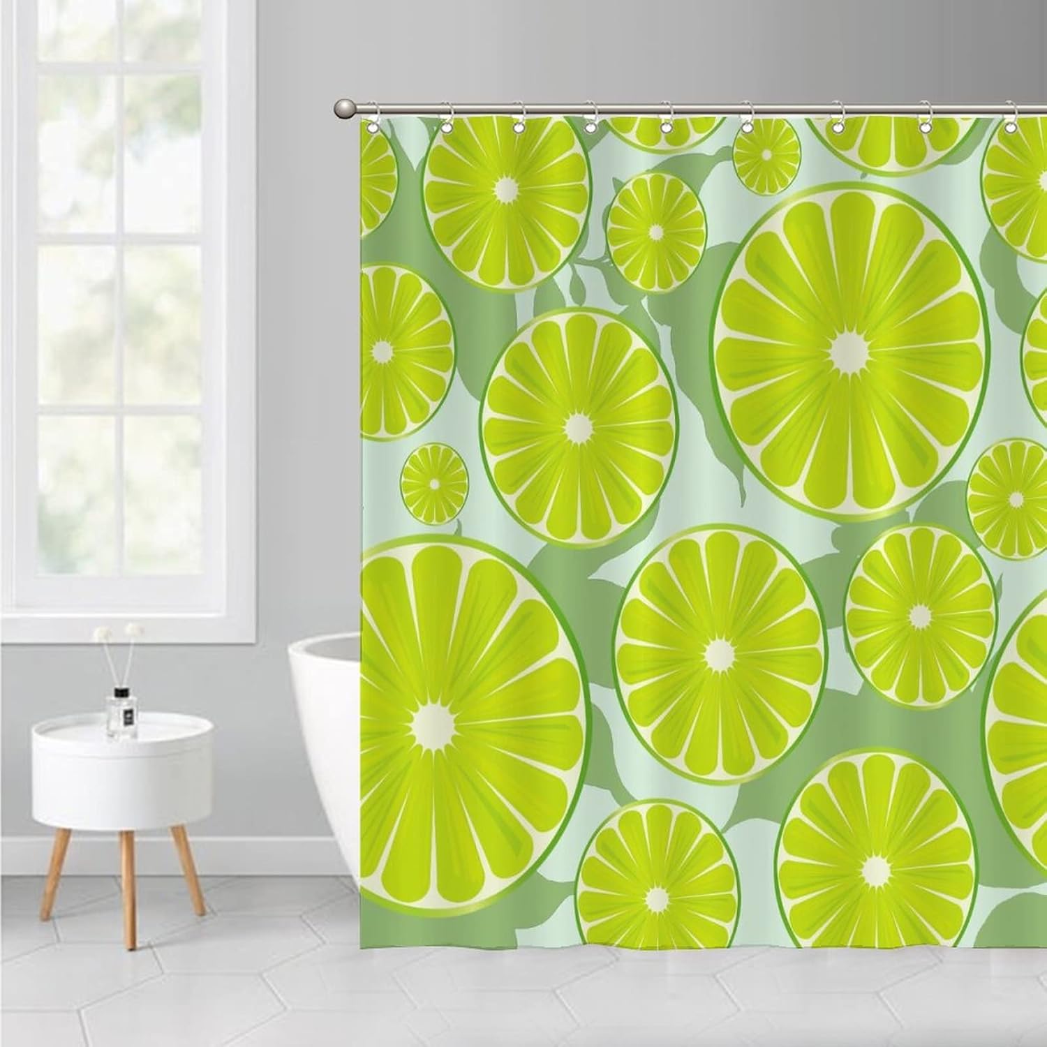 Luxury Lemon Fruit Shower Curtain Liner Set